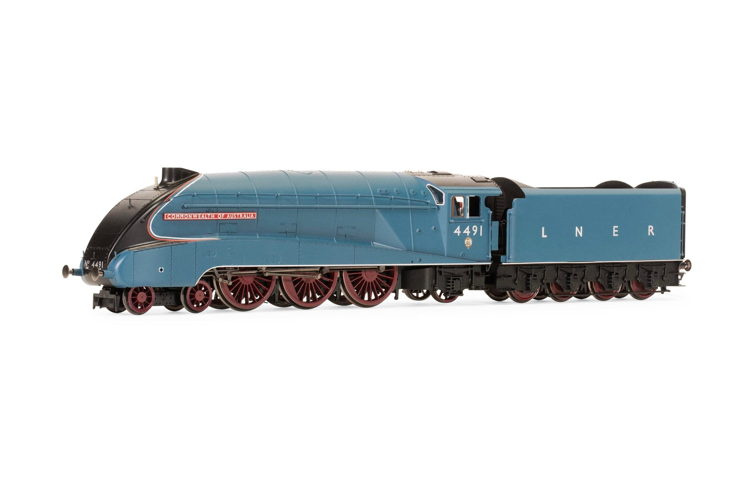 Steam Train - R3992 LNER, A4 Class, 4-6-2, 4491 ‘Commonwealth of Australia’ - Era 3 00 Gauge Locomotives for Train Set, Engine Models for Adults - 1:76 Scale Model Gift