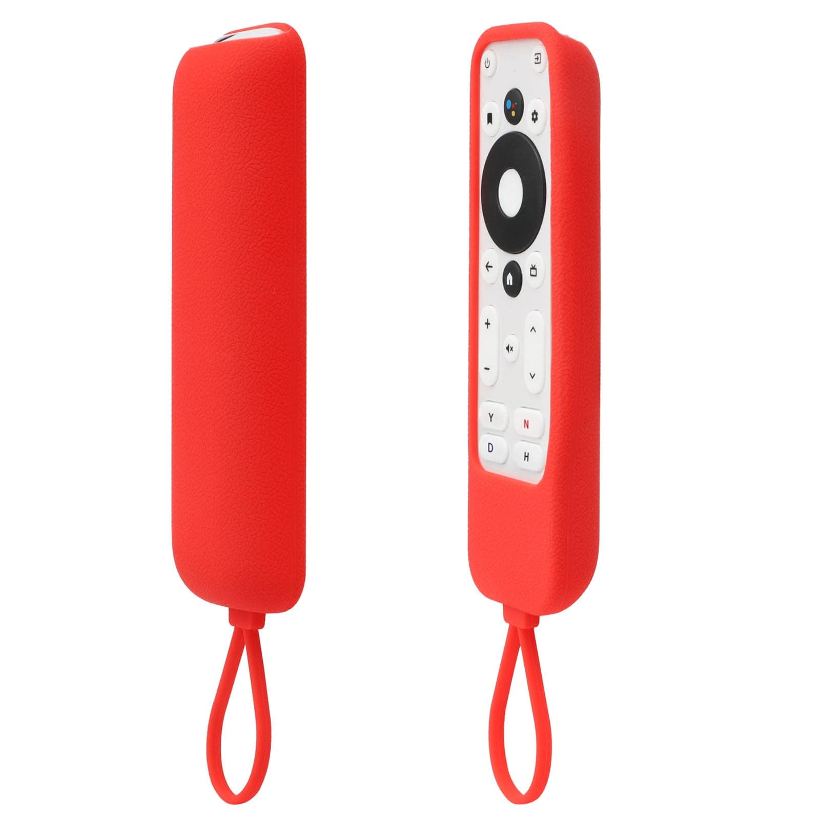 CHUNGHOP Silicone Remote Case ONLY for Onn Android TV 4K UHD Stick TV Box 100024646 100026240, Remote Cover Washable, Shockproof - Upgraded Red