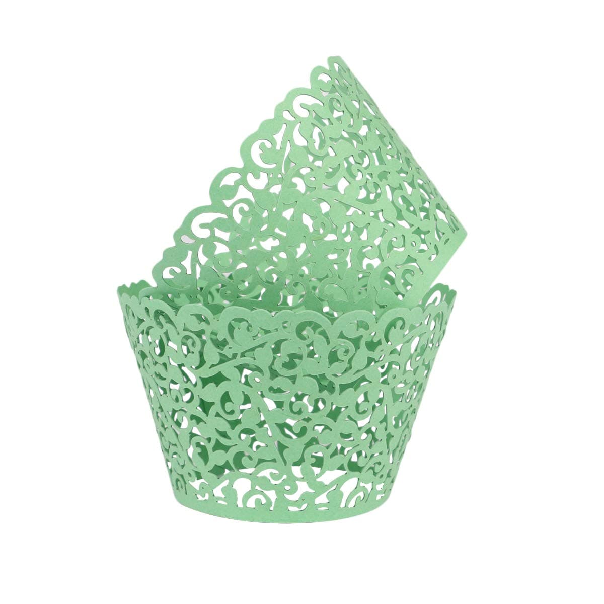 Driew Cupcake Wrappers Green, Pack of 100