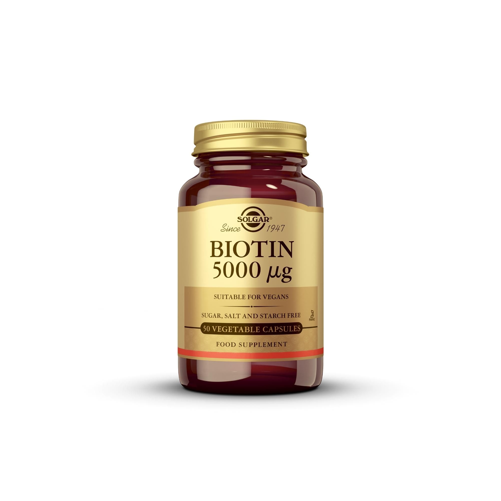 SOLGAR Biotin 5000Mg Veggie 100 Vc, 100 CT