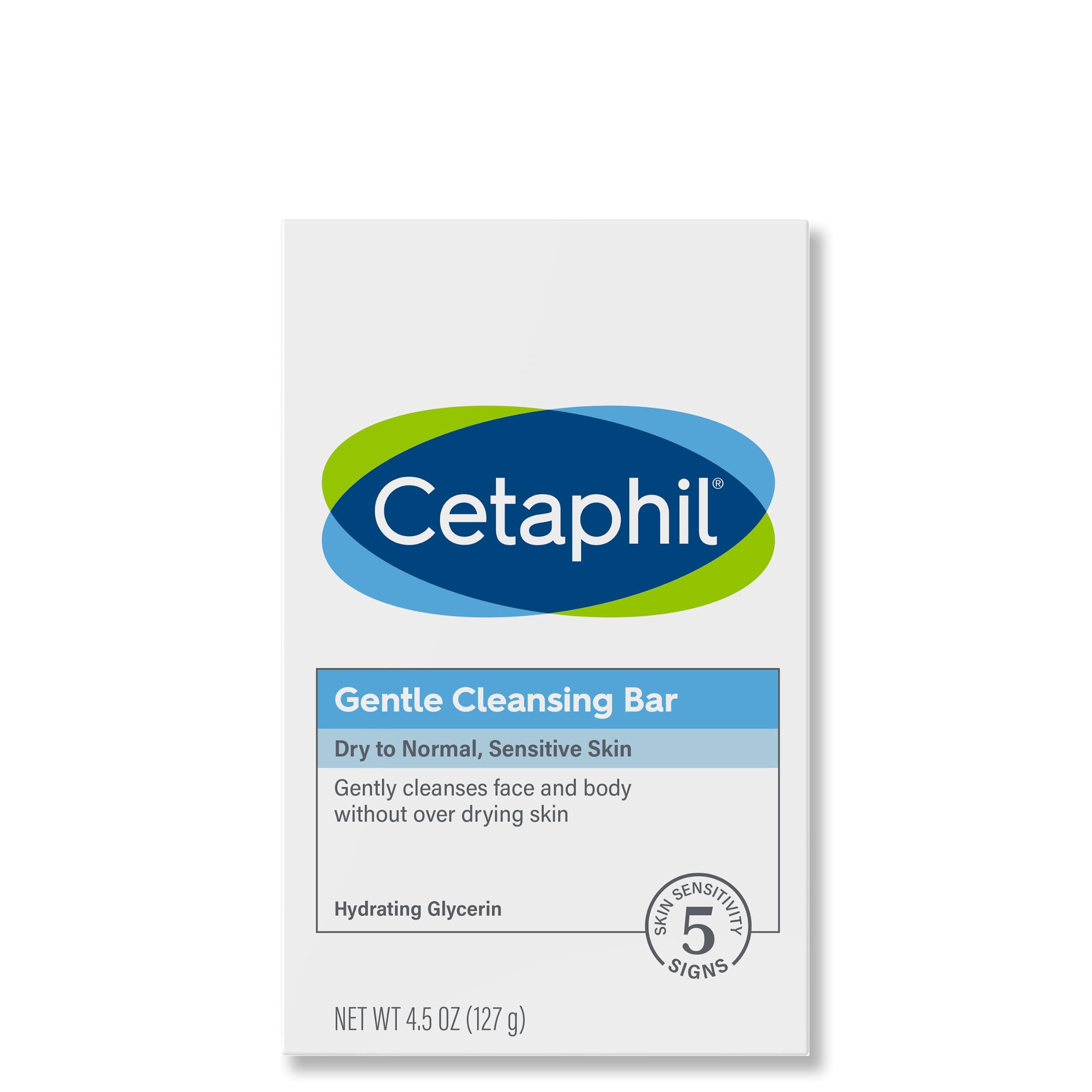Cetaphil Gentle Cleansing Bar, 4.5 oz Bar (Pack of 6), Nourishing Cleansing Bar For Dry, Sensitive Skin, Non-Comedogenic, Dermatologist Recommended Sensitive Skincare Brand