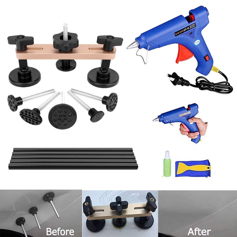 VTOLO Dent Puller Bridge Dent Repair Tools Kit Paintless Dent Repair Remover for Auto Body Motorcycle Refrigerator Washing Machine