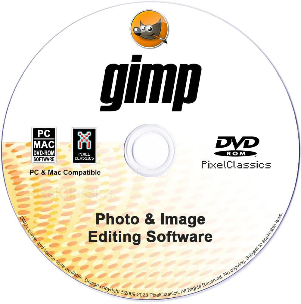 GIMP Photo Editor 2026 on CD Disc | Premium Professional Image Editing Software Compatible with Windows 11 10 8.1 8 7 Vista XP PC 32 & 64-Bit & Mac| Lifetime Licence & No Monthly Subscription