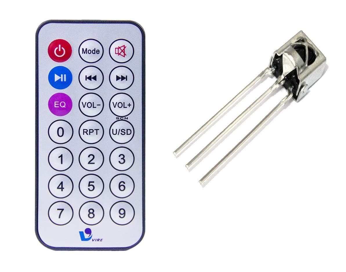 Electrobot TSOP 1738 is Infrared IR Sensor Receiver With Remote Used in IR Applications to Receive IR Signals Tsop Compatible Remote