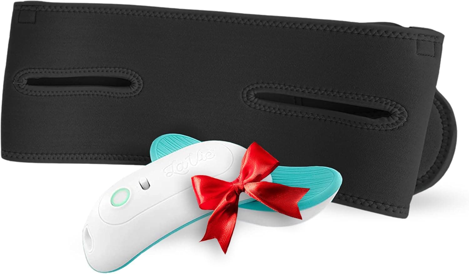 LaVieLactation Warming Massager and Pump Strap 2-Pack, Black