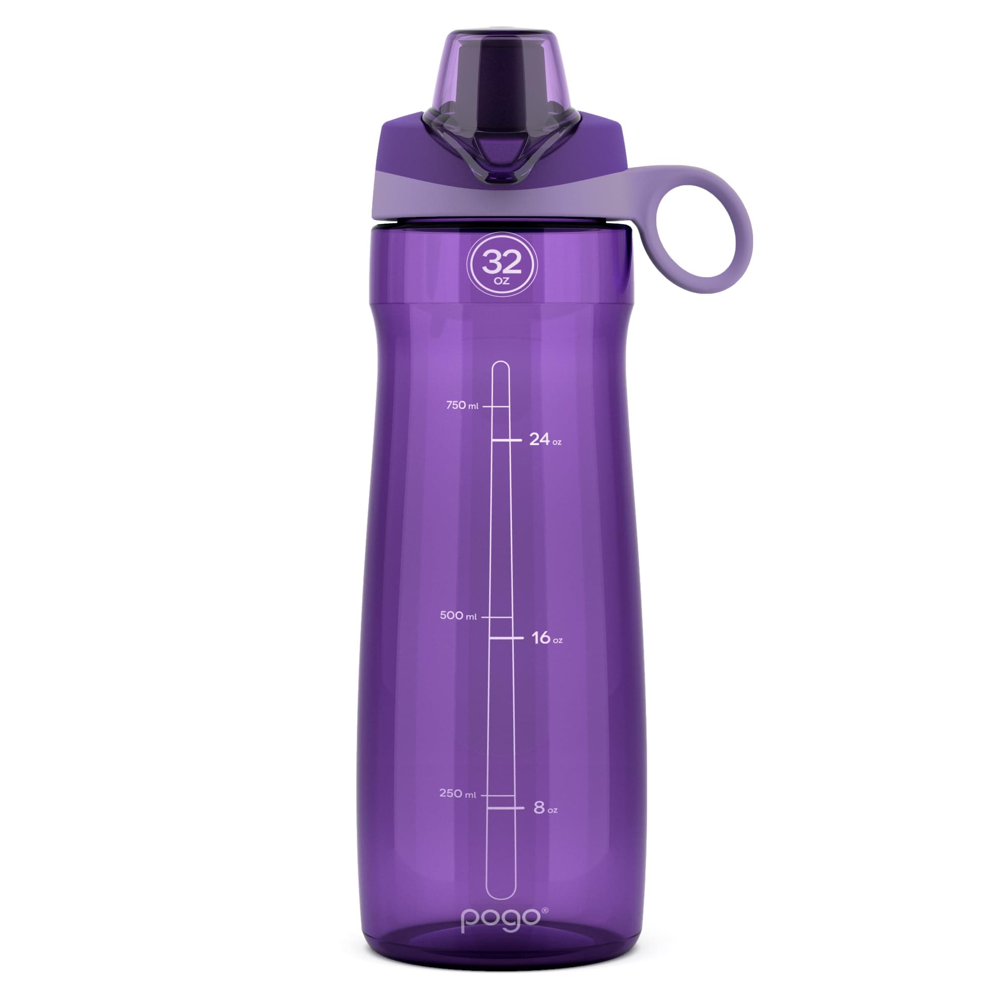 Plastic Water Bottle with Chug Lid and Carry Handle, Reusable, BPA Free, Dishwasher Safe, Perfect for Travel, School, Outdoors, and Gym | 18oz, 32oz, 40oz, 64oz
