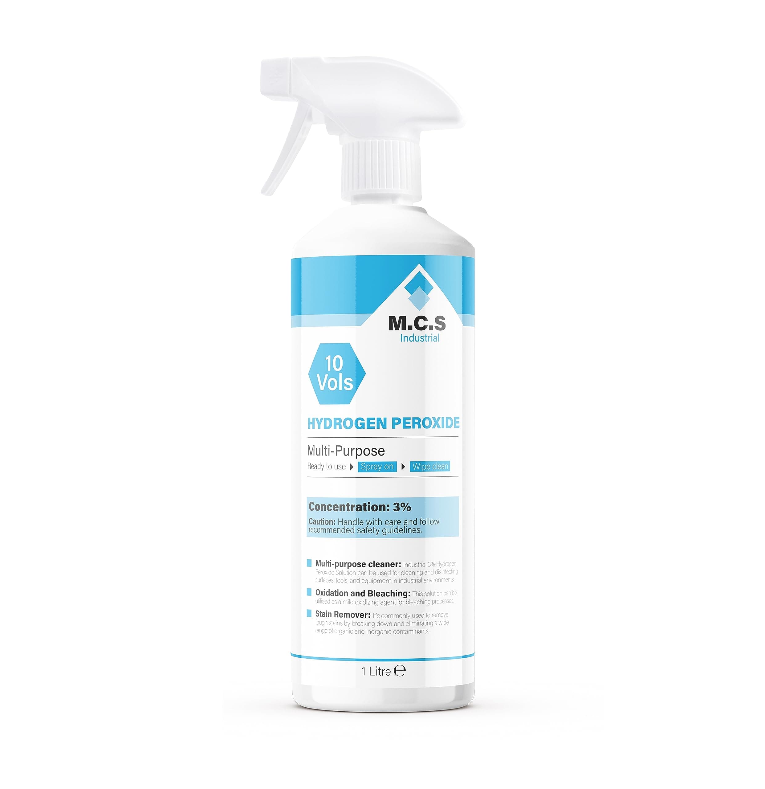 M.C.S MCS Industrial-Hydrogen Peroxide 3%, 1 Litre
