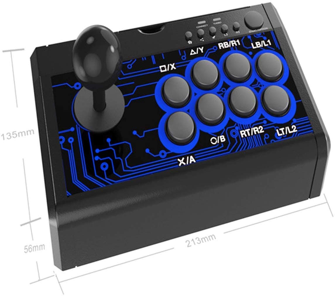 DOBE TP4-1886 7 in 1 Retro Arcade Fighting Analog Stick Game Controller Joystick Rocker for Switch PS4 PS3 for XBox One/360 PC Android G