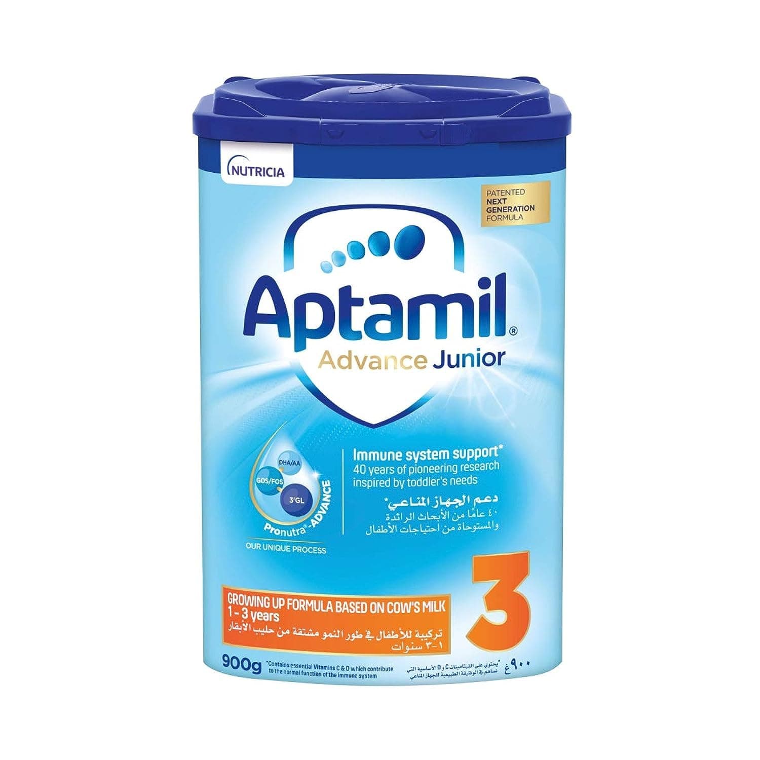 Aptamil Junior 3 Advance Growing Up Formula From 1-3 Years 900g