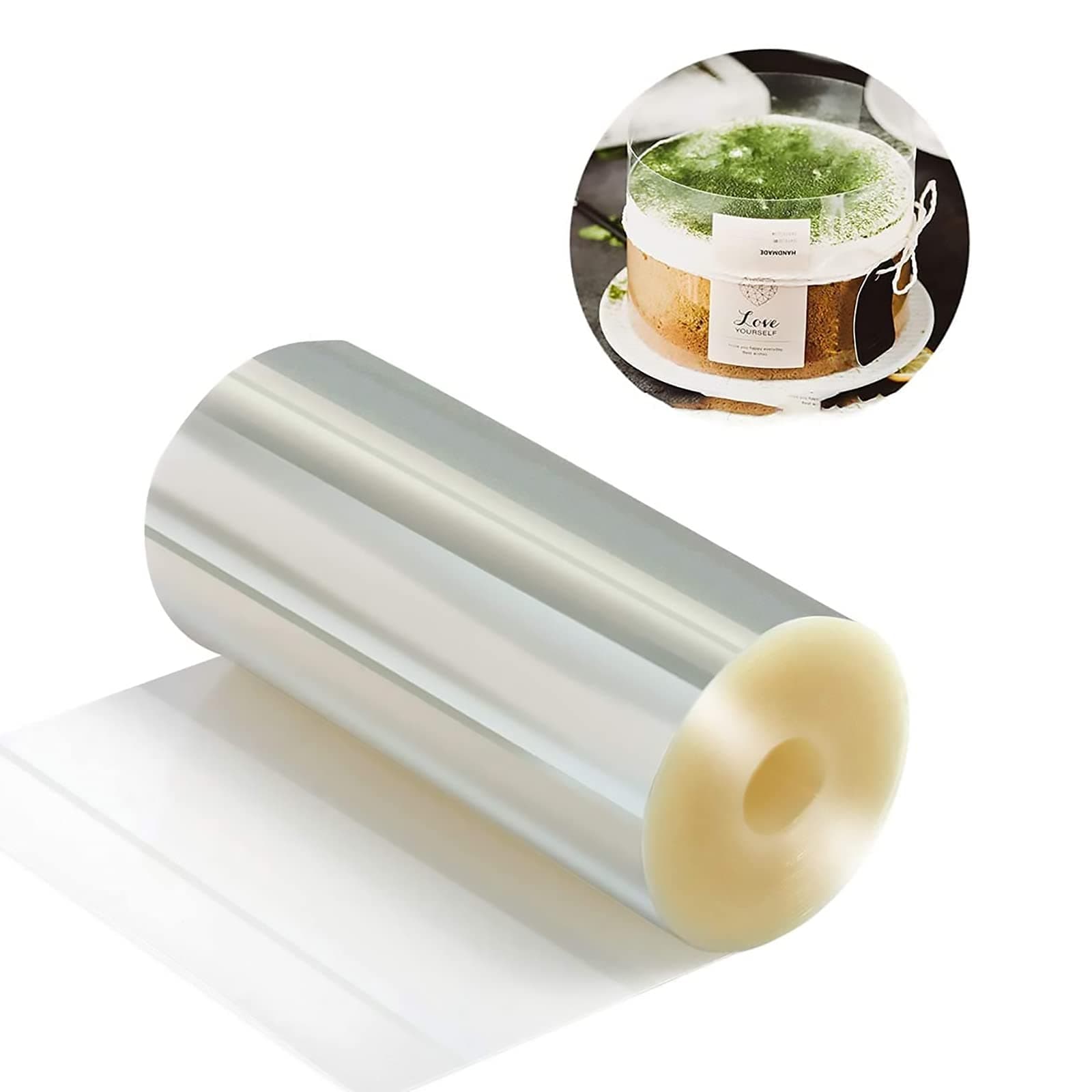 Cake Decorating,Cake Collars 4 x 394 inch, Acetate Rolls, Clear Cake Strips, Transparent Cake Rolls, Mousse Cake Acetate Sheets for Chocolate Mousse Baking Decorate