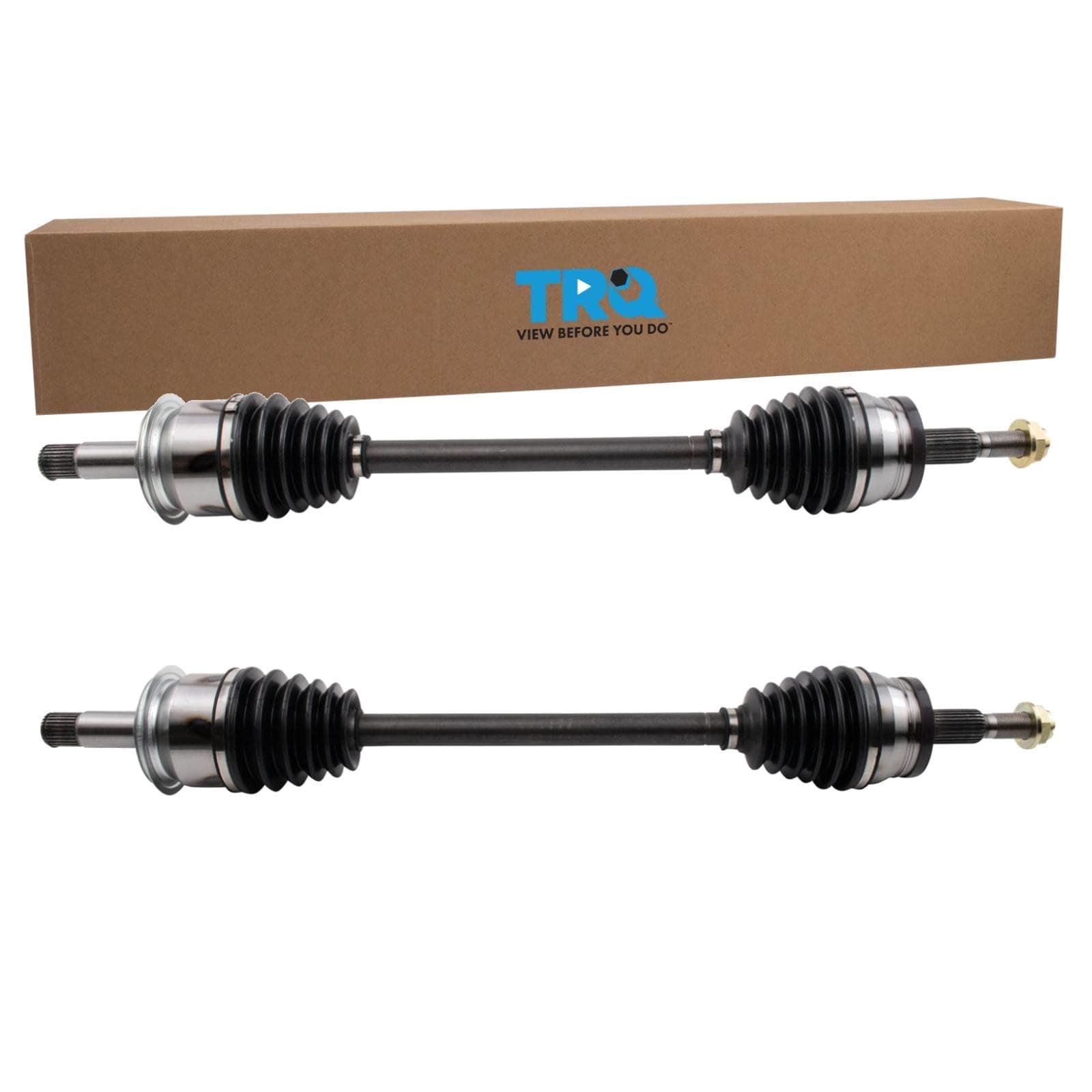 TRQ Rear Driver and Passenger Side CV Axle Assembly Set 2 Piece Compatible with 06-08 Chrysler 300 C RWD 07-08 Dodge Charger V8 5.7L RWD 06 Charger V8 5.7L 06-08 Magnum RT RWD