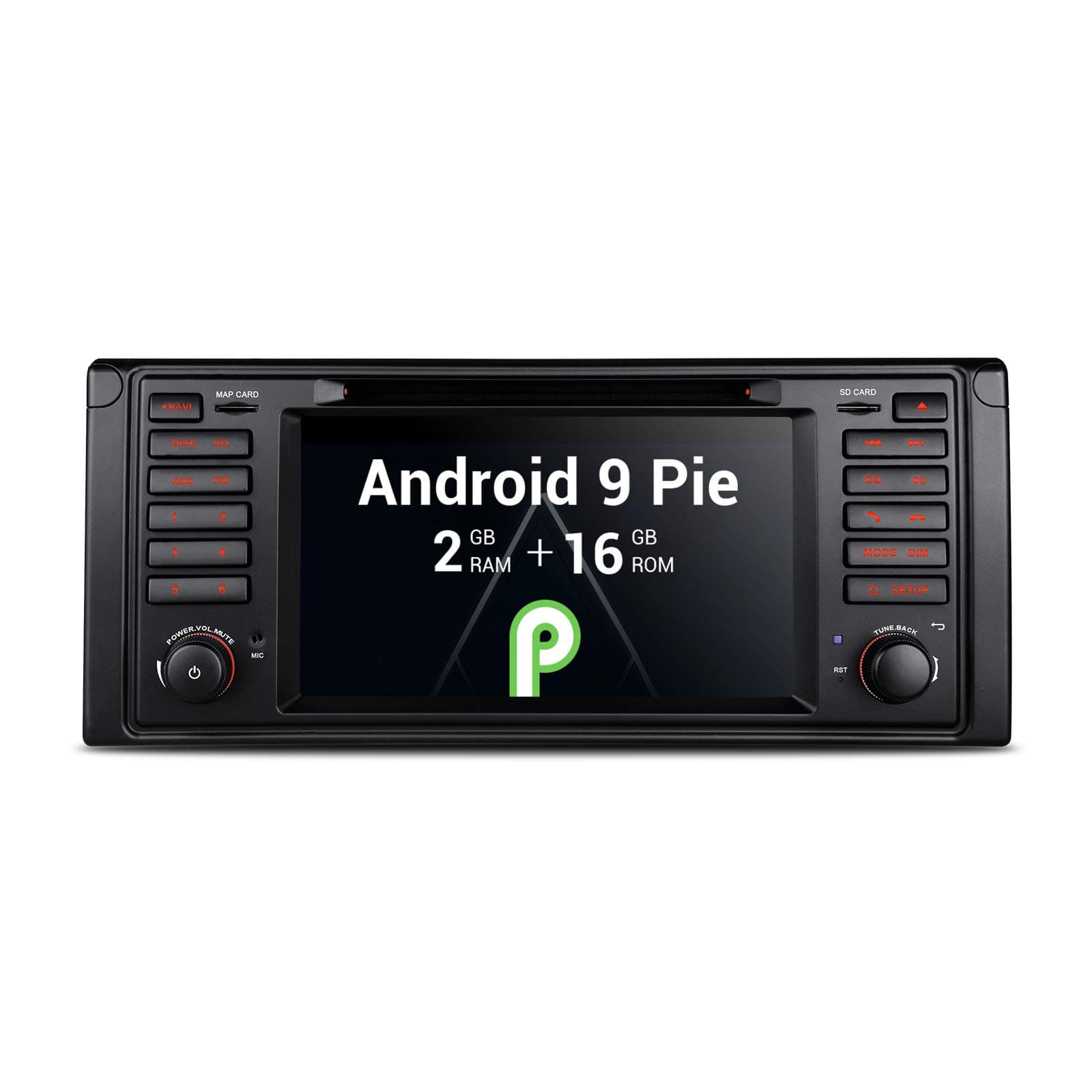 XTRONS Android 9.0 Car Stereo for BMW 7 Series E39 M5,7 Inch In Dash Single Din Head Unit Auto Radio DVD Player GPS Sat Nav Support Full RCA BT MirrorLink WIFI Car Auto Play TPMS DVR DAB+ OBD2