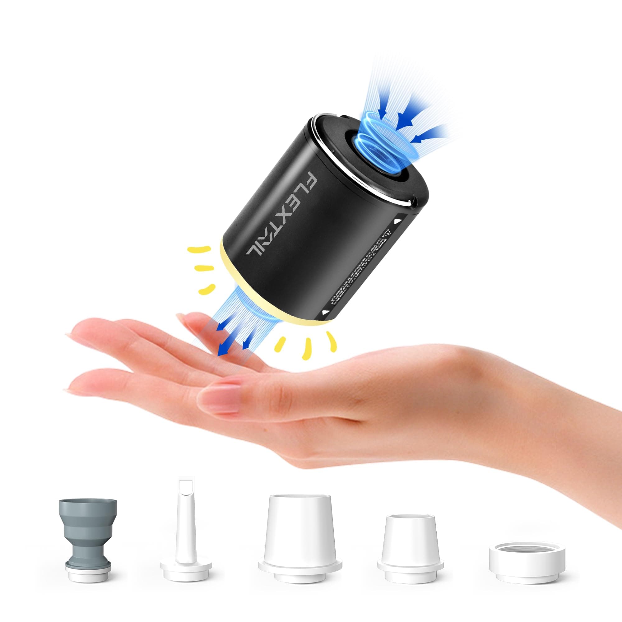 - FLEXTAILGEAR Air Pump for Inflatables with Camping Lantern, Tiny Pump 2X, 4kPa Portable Air Pump Rechargeable Air Mattress Pump with Magnetic Design, for Sleeping Pads Pool Floats Swimming Rings