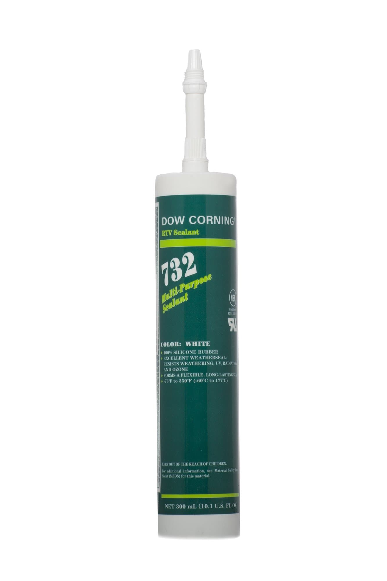 Dow 732 Multi-Purpose Silicone Sealant - White, 10.1 Ounce