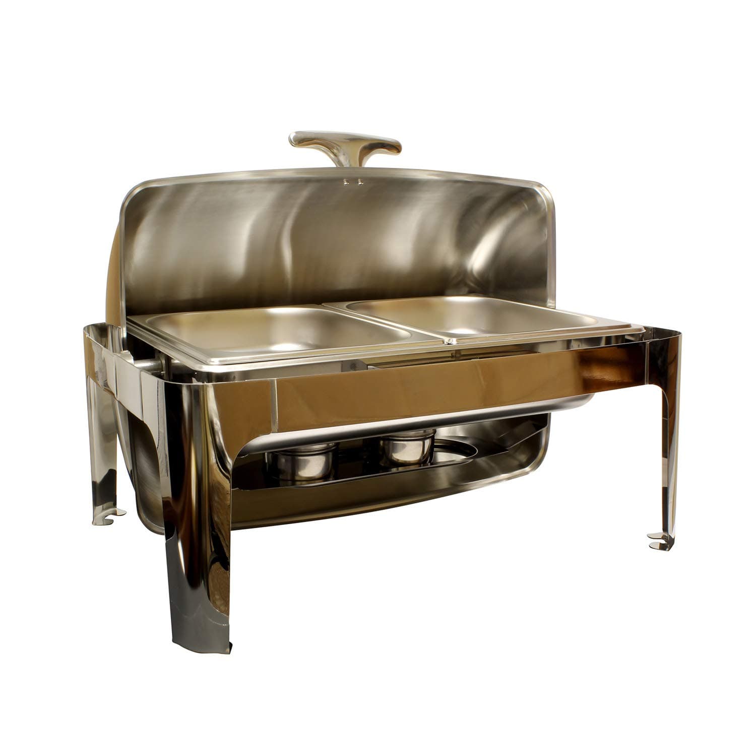 Chafing Dish Buffet Set, 8 Qt Chafing Dish and 1/2 Size Catering Trays