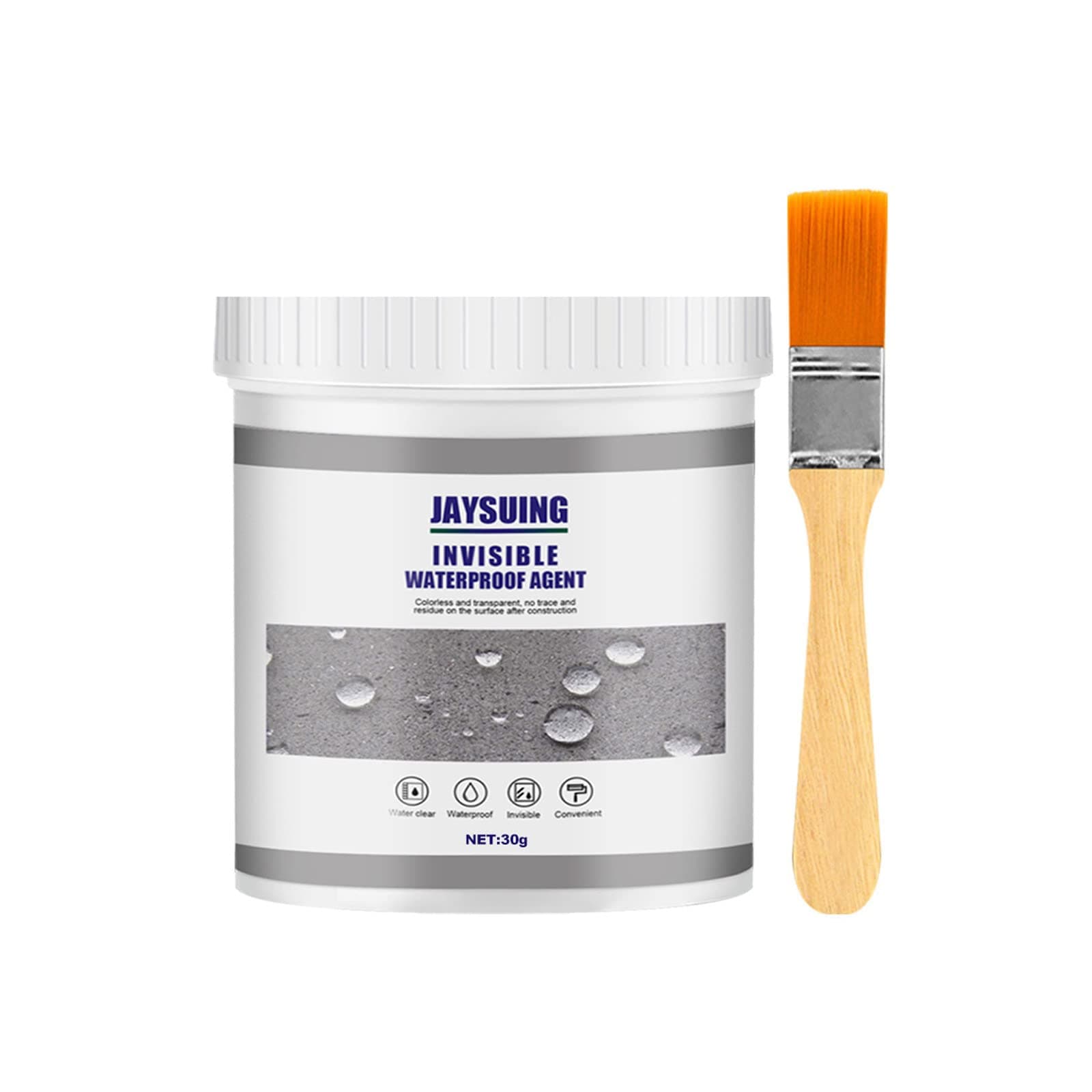 Polyurethane Waterproof Coating, Invisible Waterproof Anti-Leaking Polyurethane Sealant Agent Transparent Coating Tile Trapping Repair Wall Mending Agent for Home Roof Bathroom