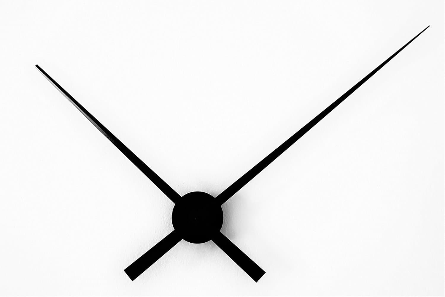Large Modern, Minimalistic Hands Only Wall Clock