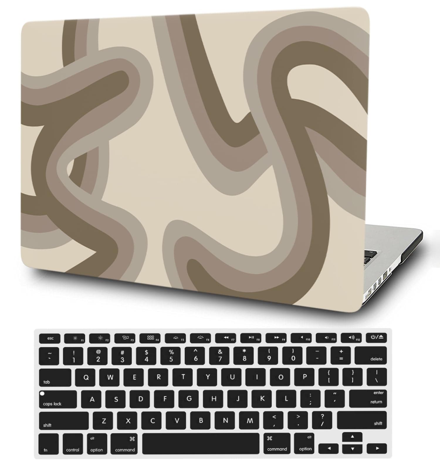 Hard Cover Compatible with MacBook Pro 13 Inch Case 2015 2014 2013 2012 Model A1502 A1425 with Retina Display, Protective Plastic Hard Shell Case & Keyboard Cover Skin, Khaki