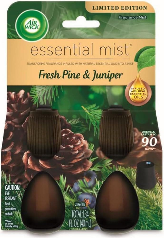 Essential Mist – Twin Refill Fresh Pine & Juniper, 2 Refills