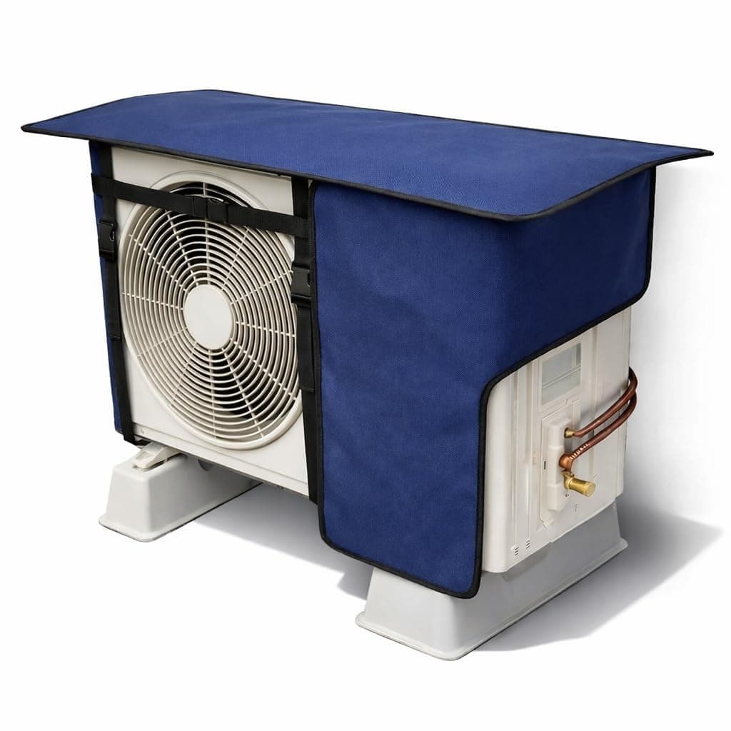 Ac Outdoor Unit Protector, Split Ac Outdoor Unit Cover for Rain, Waterproof, Blue, 1.5 Ton, Universal Size