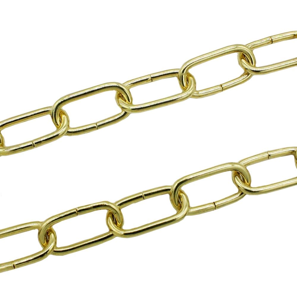 Lamp Chain 1.5 m Brass Diameter 2 mm Brass-Plated Iron Chain / Decorative Chain / Light Chain / Maximum Load 5 kg