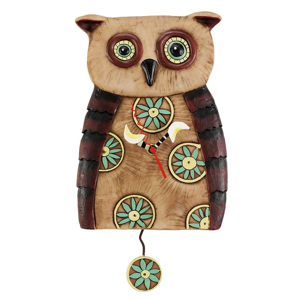 Allen Designs - "Big Hoot" Owl Pendulum Clock