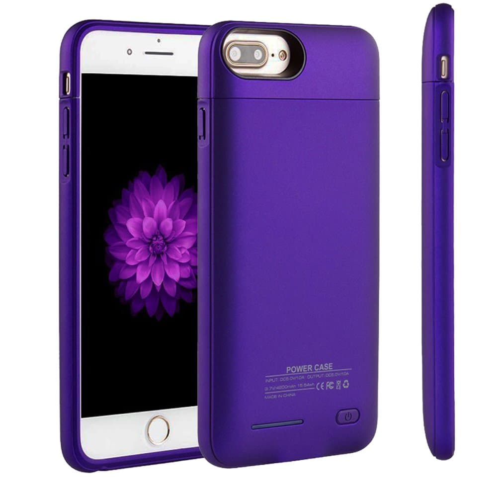 iPhone 7/8 Battery Case, Cofuture 3000mAh Magnetic Rechargeable External Battery Charging Case Portable Charger Ultra Slim Backup Power Bank Case with Kickstand for iPhone 6 6s 7 8 (4.7 inch), Purple