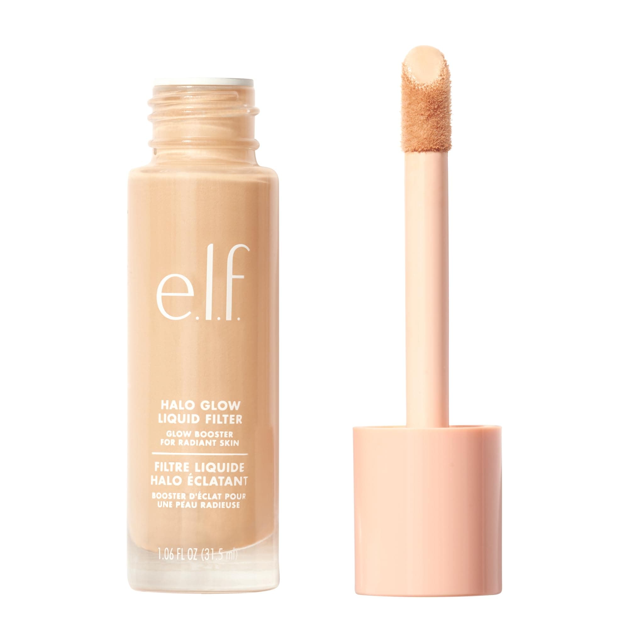 e.l.f. Halo Glow Full Liquid Filter, Complexion Booster For A Glowing, Soft-Focus Look, Infused With Hyaluronic Acid, Vegan & Cruelty-Free, 0 Fair, (1 count)