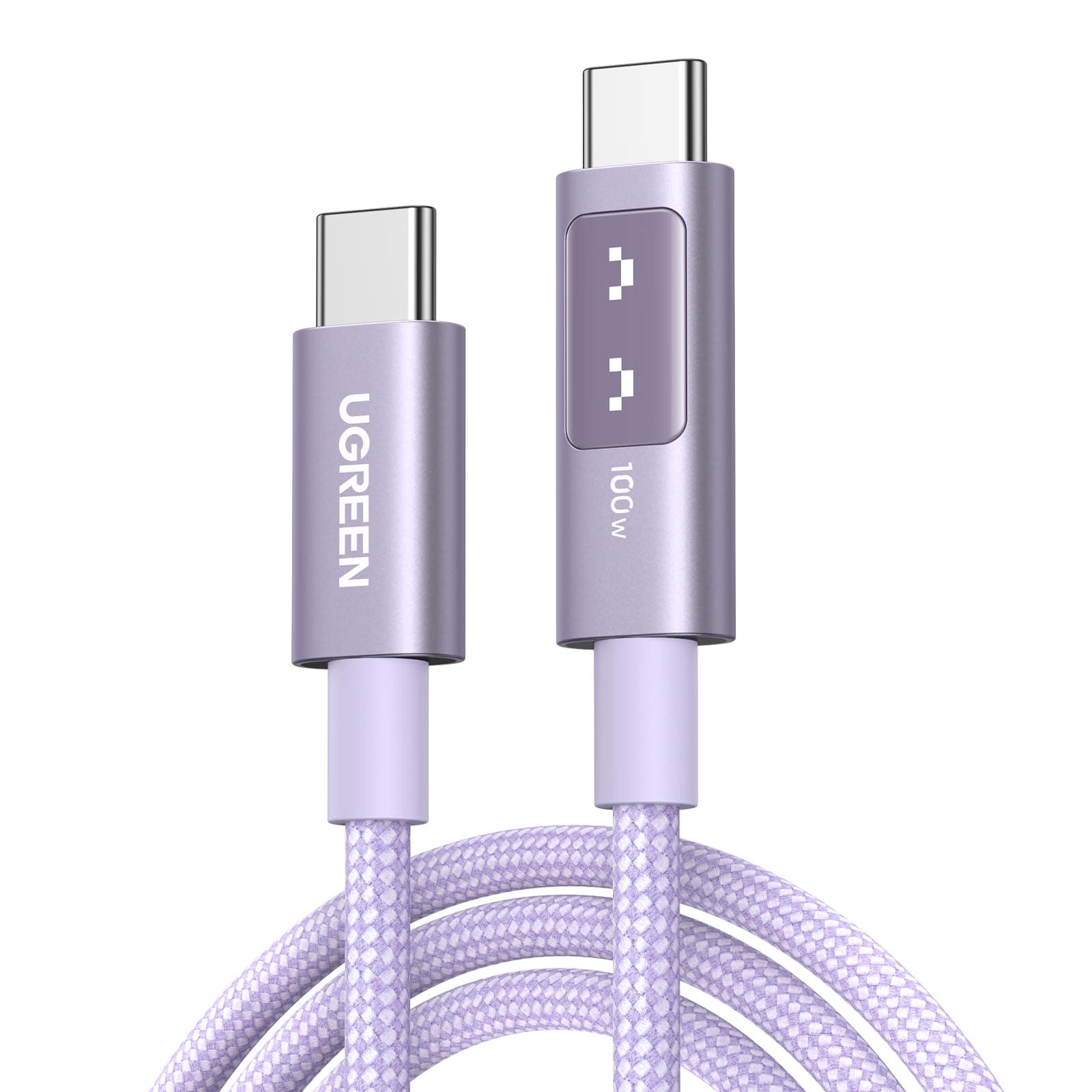 Uno 100W USB C to USB C Charger Cable Fast Charging 5A Type C to C Cable Compatible with MacBook Pro/Air, iPad Pro 2025/Air 5, iPhone Air/17/16, Galaxy S25 Ultra, Pixel 9 Purple (1M)