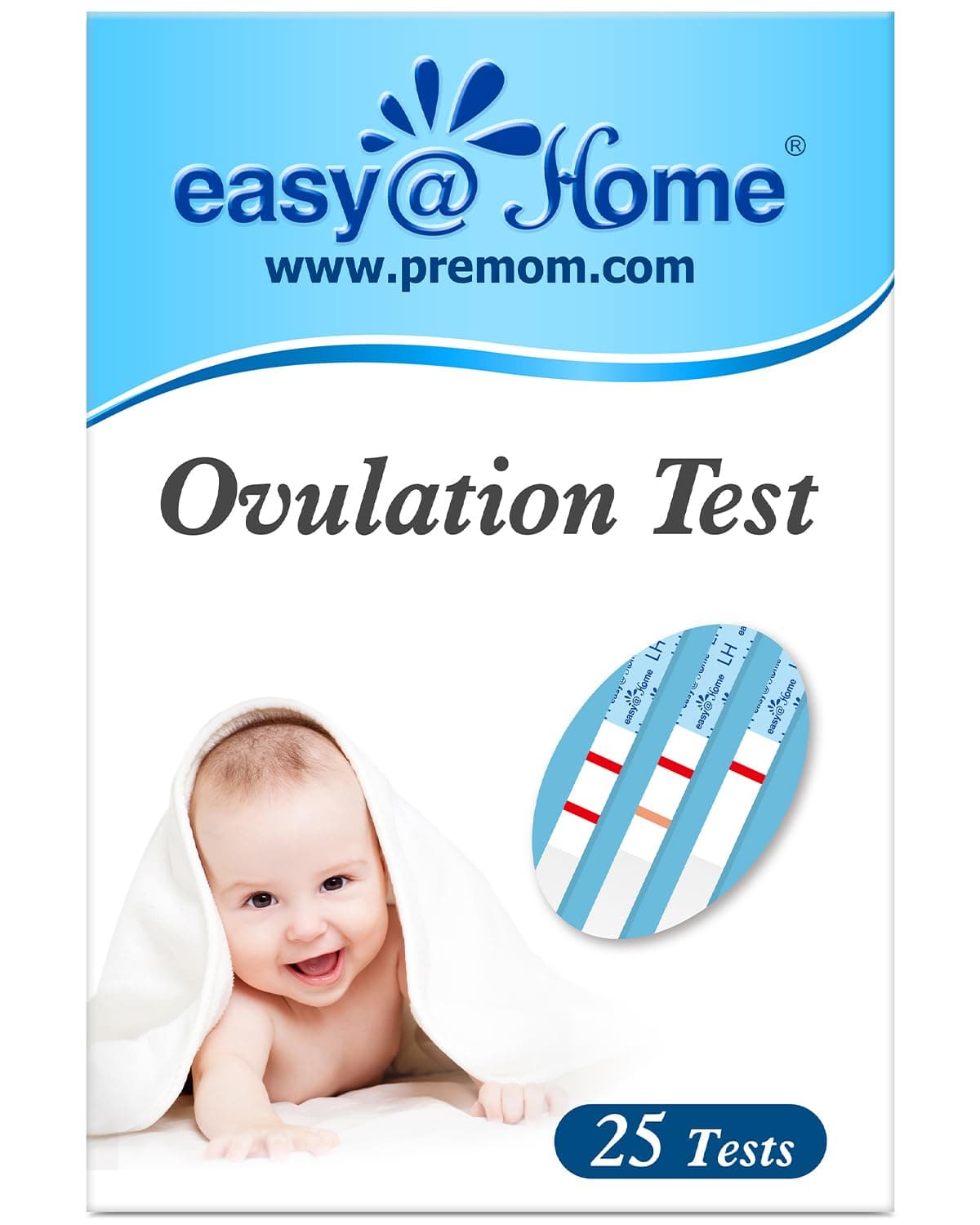 25 Ovulation (LH) Urine Test Strips, 25 LH Tests