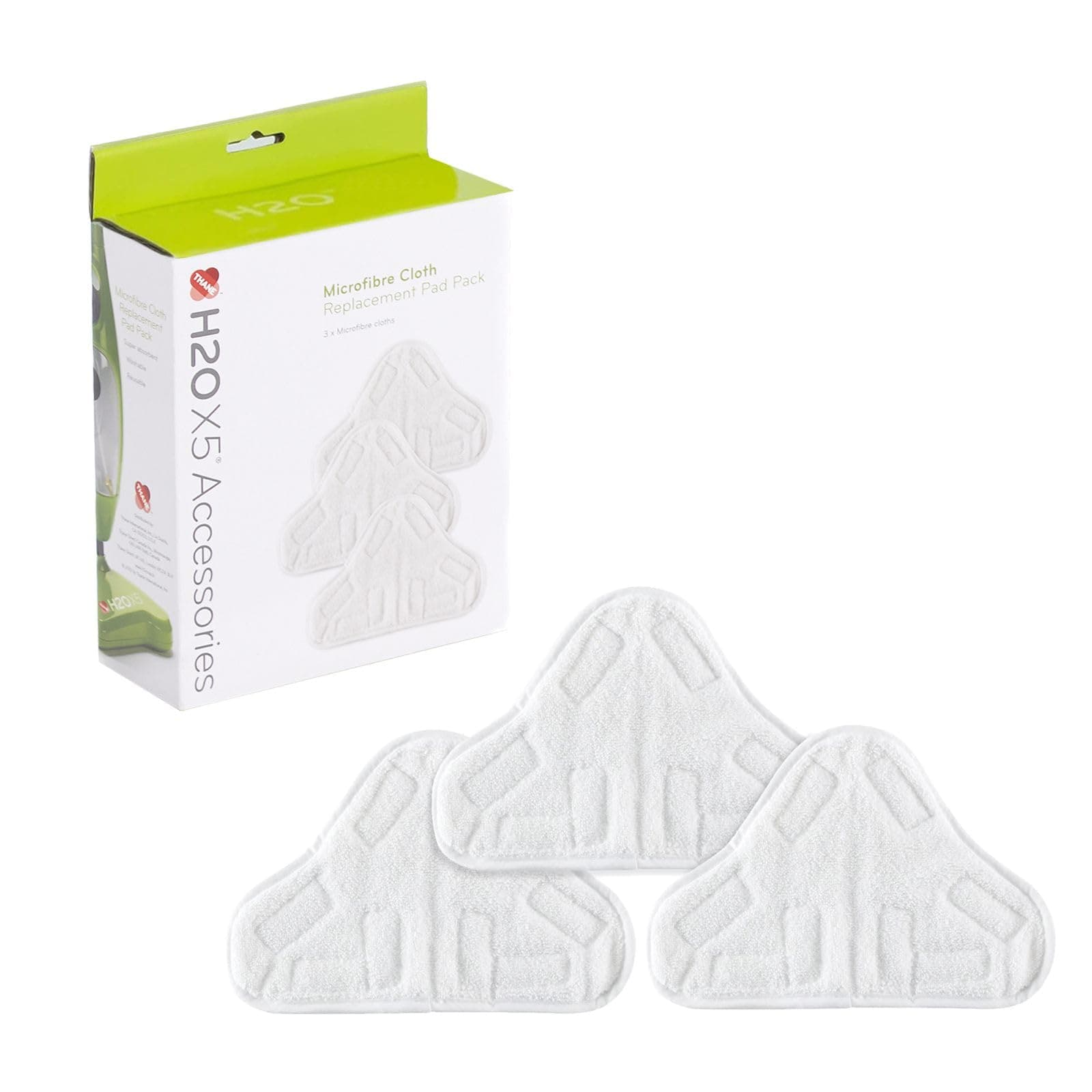 H2O X5 - Microfibre Replacement Cloths - Pack of 3