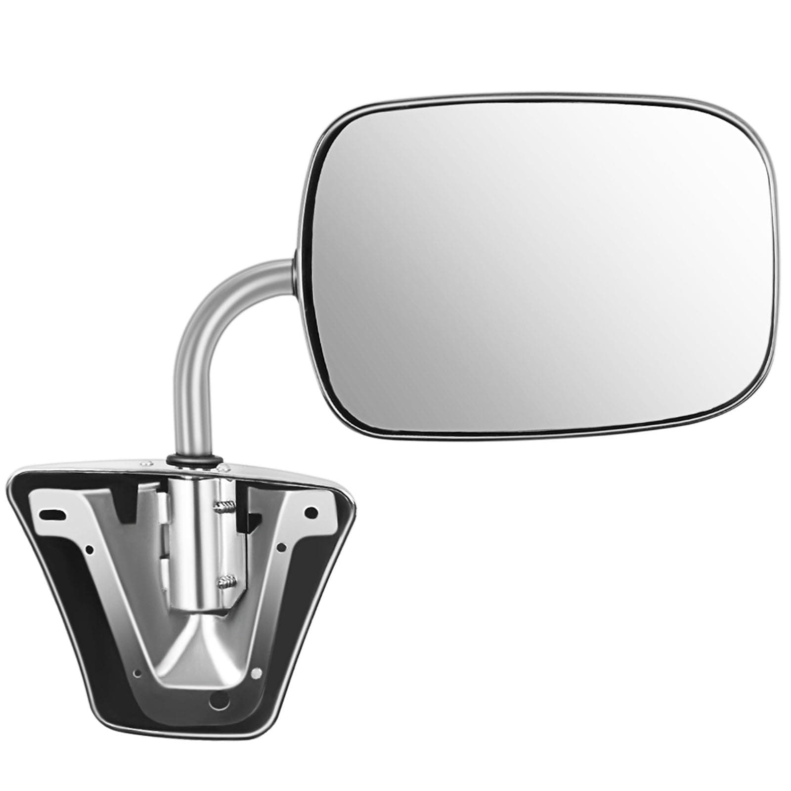ECCPP Pair Set For 1973-91 Chevy/Chevrolet GMC Jimmy Suburban C10 20 30/C/K1500 2500 3500/C15 25 35 Manual Stainless Mount Folding Chrome Side Mirrors