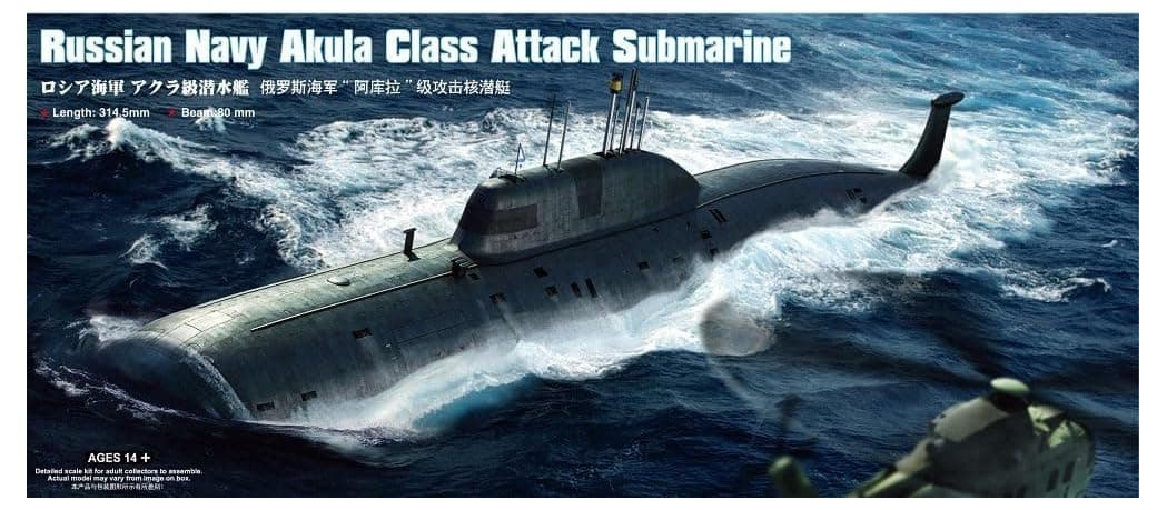 Hobby Boss Russian Akula Class Attack Submarine Model Building Kit