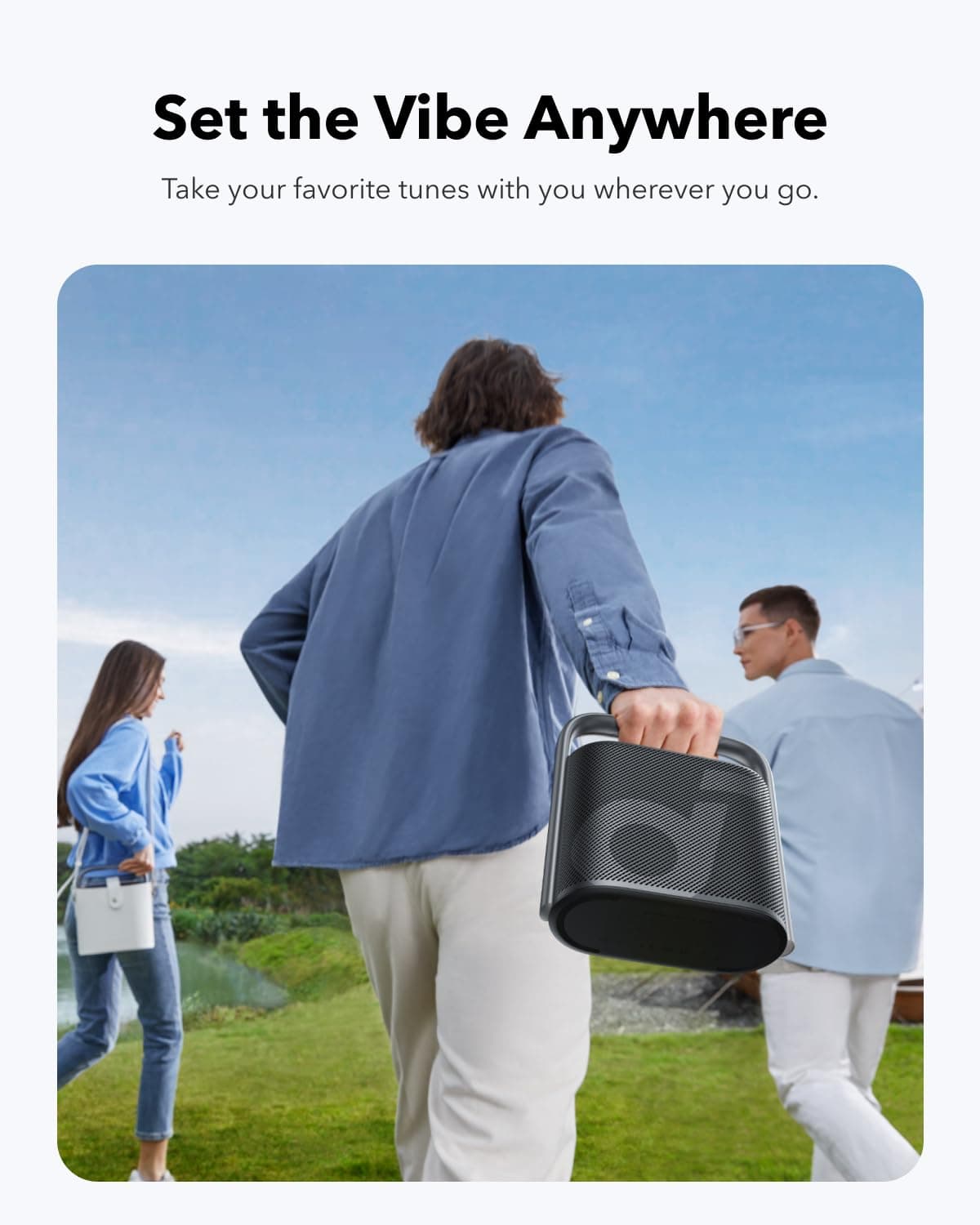 soundcore Motion X500 Bluetooth Speaker, Portable Speaker with Immersive Spatial Audio, Wireless Hi-Res Sound with 3X Detail, 3-Channel Audio and an Upward Firing Driver with Ambient Light