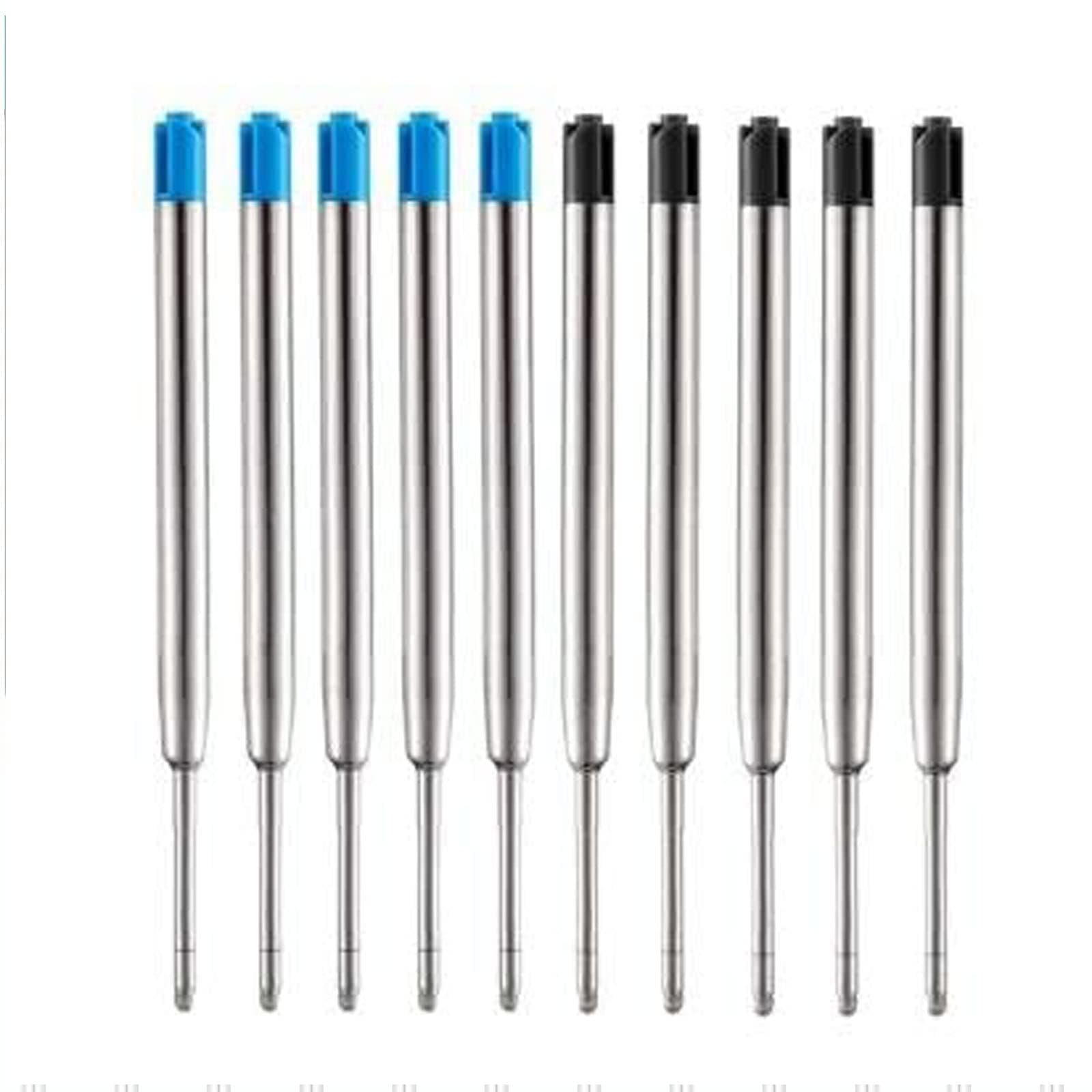 Excefore Black Ink 1.0mm Medium Point Ballpoint Pen Refills, 24 Pack