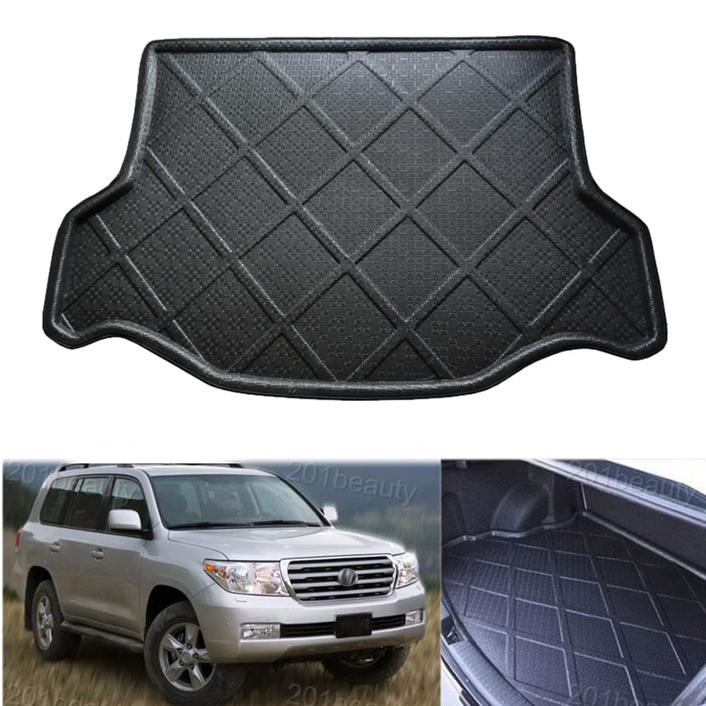 Car Mat Car Boot Liner Cargo Liner Cargo Mat Cargo Cover Trunk Mat Trunk Liner Tray Compatible for Toyota Land Cruiser 200 Series 2008-2021 2022 2023 2024 2025 2026