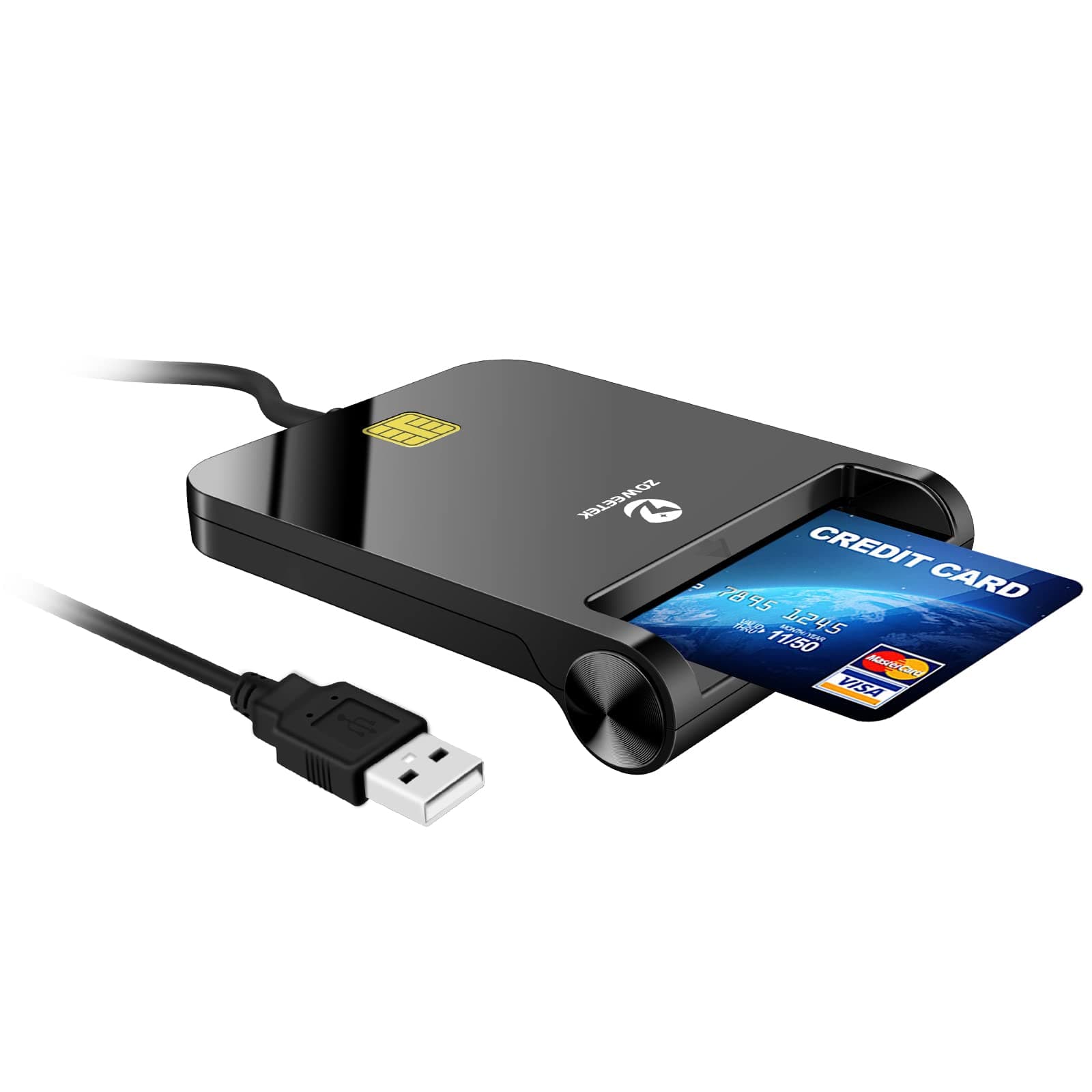 Zoweetek ID Card Reader USB Smart Card Reader