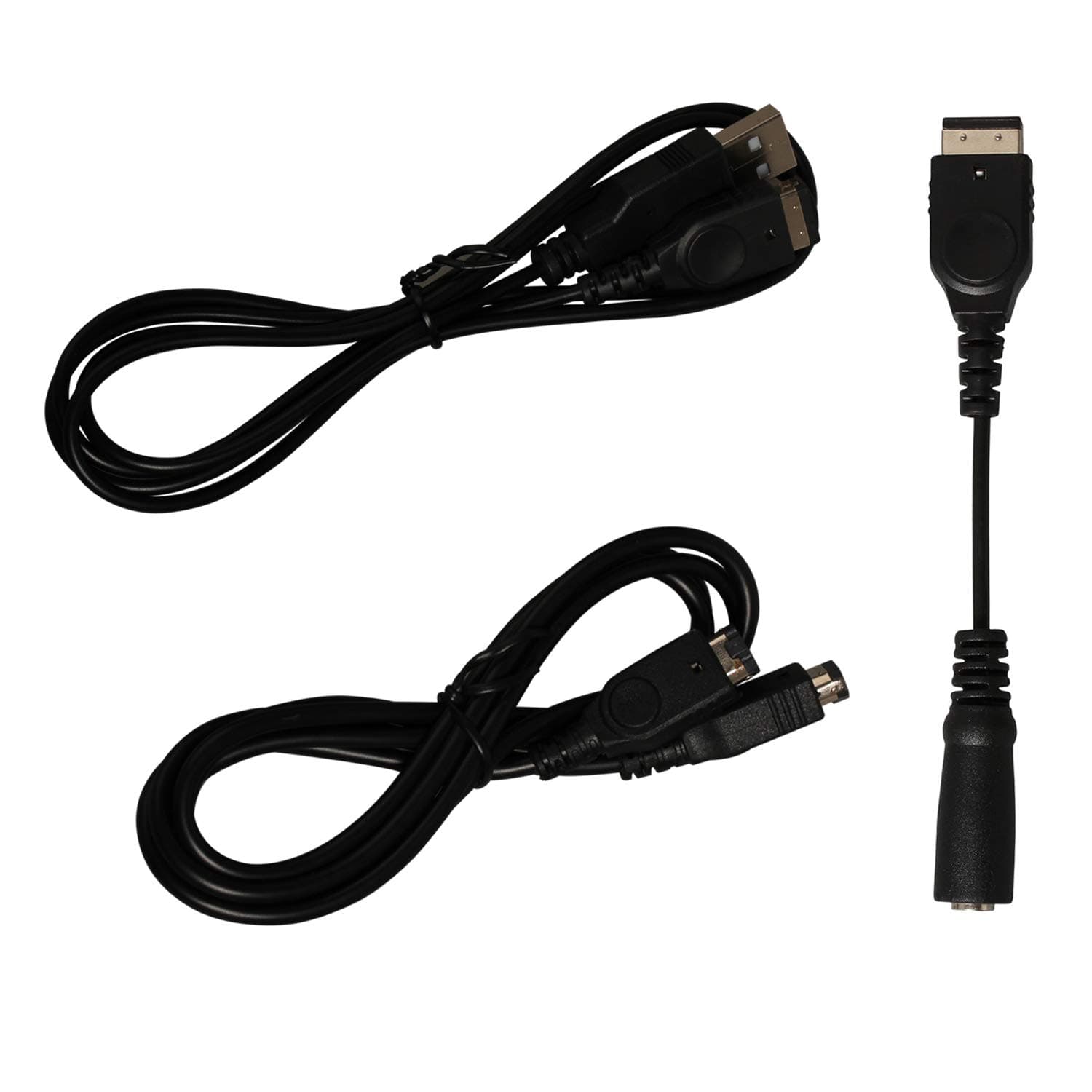 GBA SP Link Cable GBA SP Charger Cable GBA SP Headphone Adapter USB Charging Cable 3.5MM Headphone Earphone Jack Adapter 2 Player Game Link Cable for Gameboy Advance SP