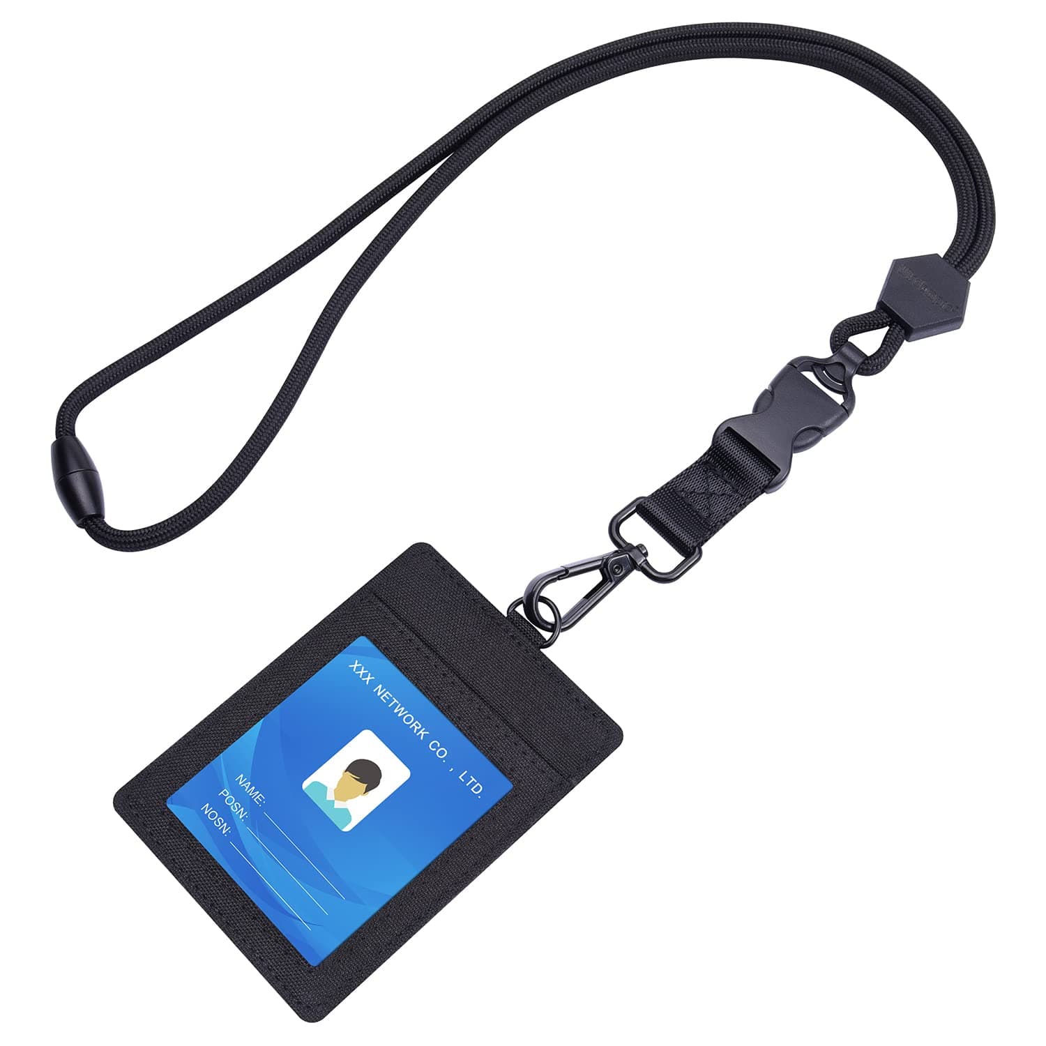 Safety Lanyard with Card Holder