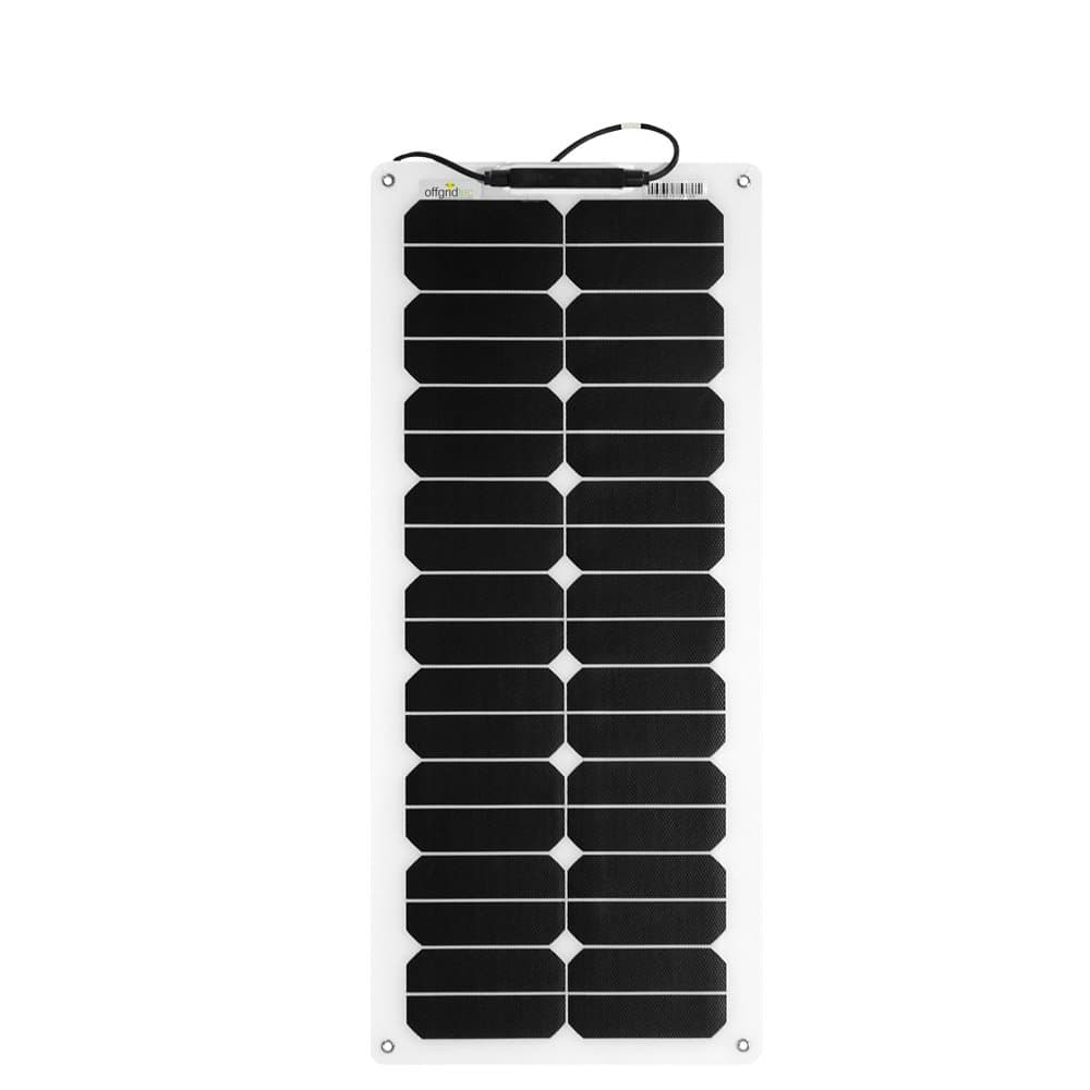 Offgridtec® 30 W ETFE Rungs Marine Solar Panel 12 V Flexible for Boats and Caravans
