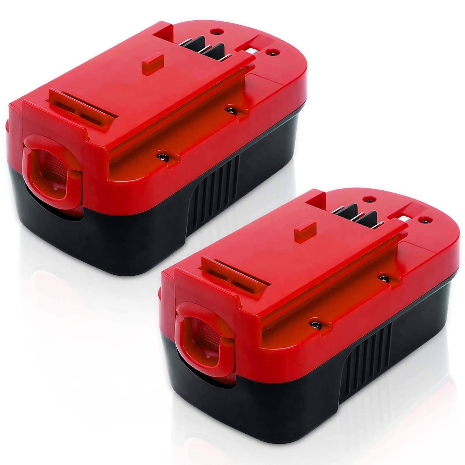 2-Pack 3600mAh HPB18 Replacement for Black and Decker 18V Battery Compatible with B-lack and Decker 18 Volt Battery Ni-Mh 244760-00 A1718 FS18FL FSB18 Firestorm Cordless Power Battery Tools (Red)