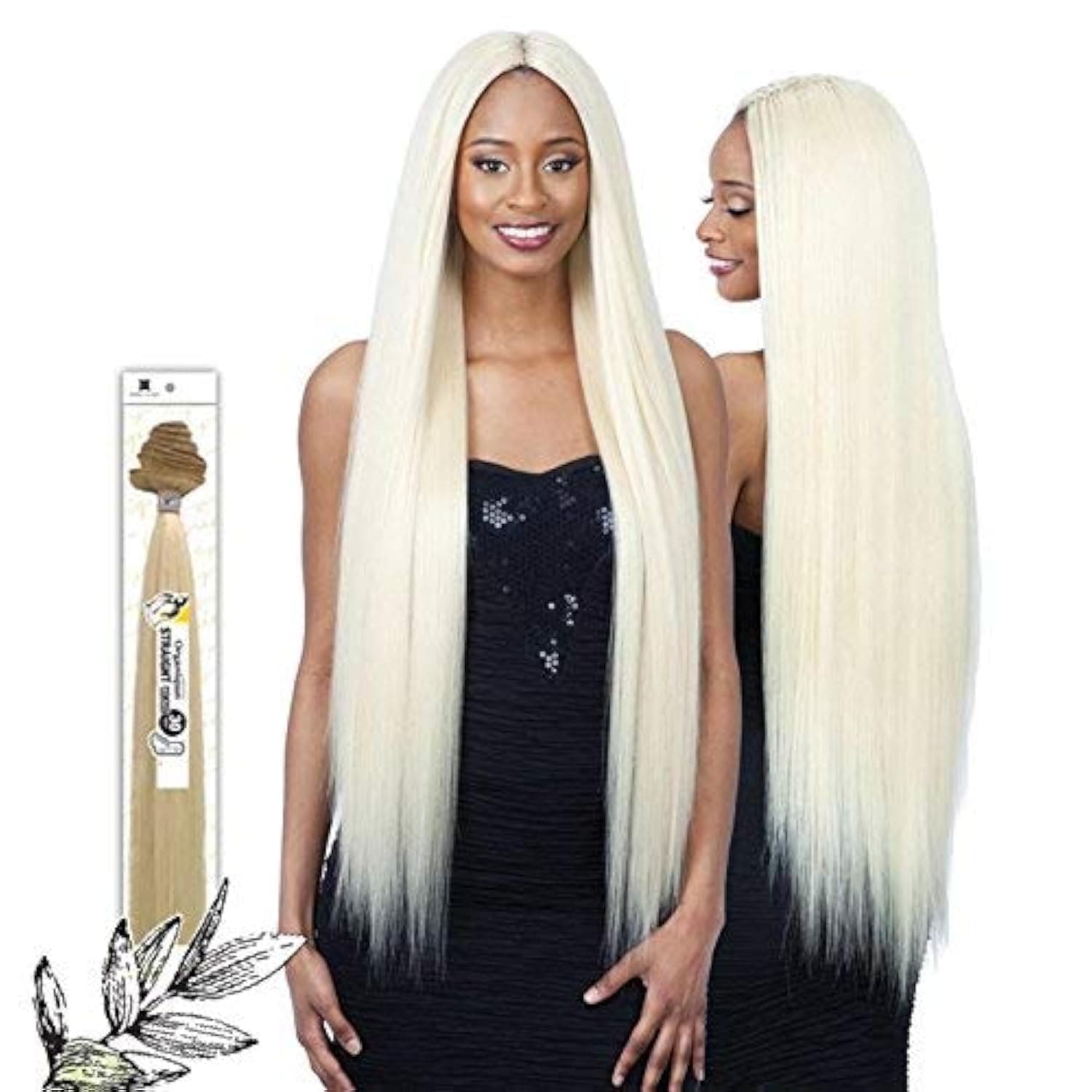 STRAIGHT 22" - Shake-N-Go Synthetic Bundle Weave (1B)