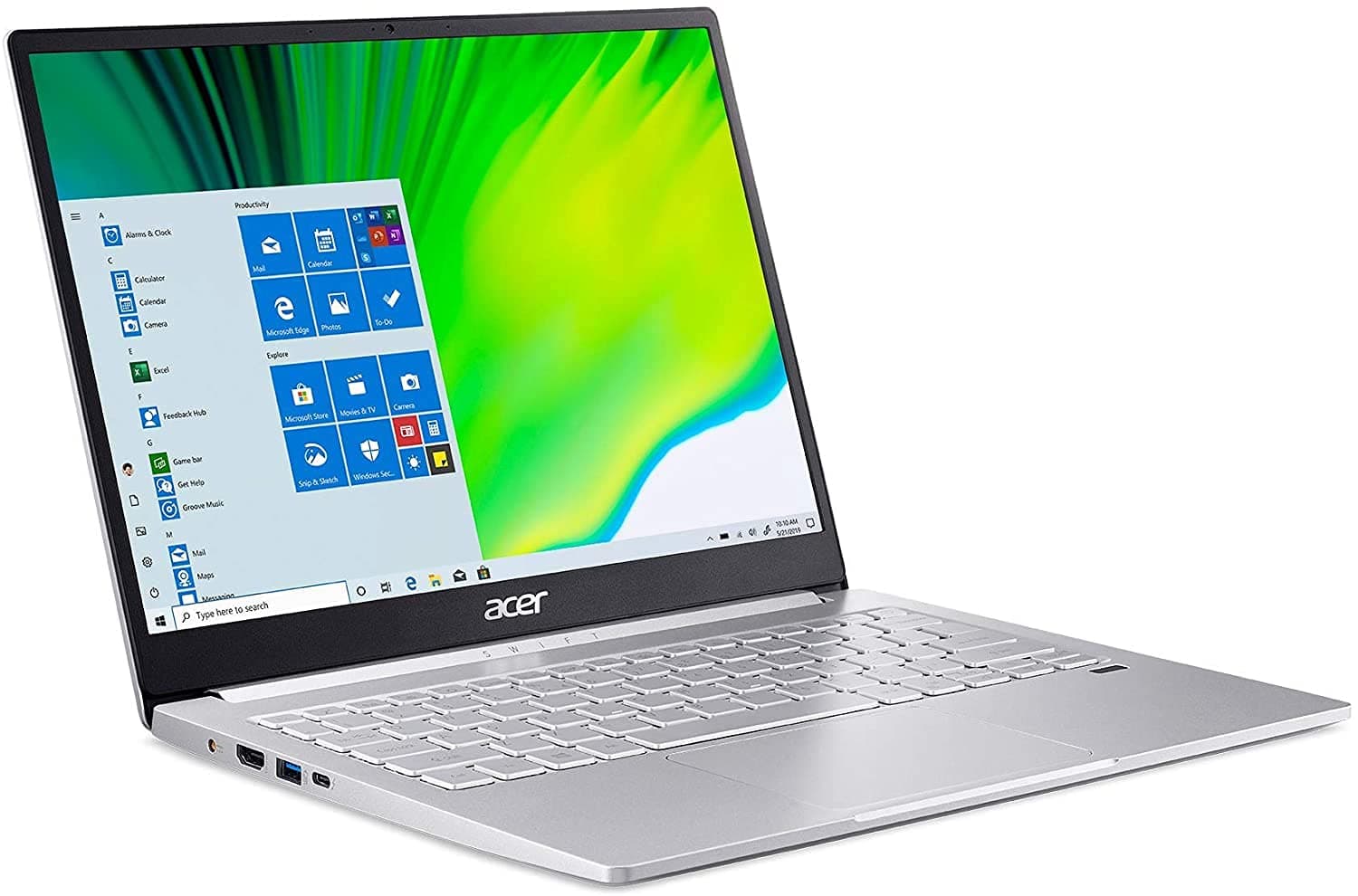Acer Swift 3 Intel Evo Thin & Light Laptop, 13.5" 2256 x 1504 IPS, Intel Core i7-1165G7, Intel Iris Xe Graphics, 8GB LPDDR4X, 512GB NVMe SSD, Wi-Fi 6, Fingerprint Reader, Back-lit KB, SF313-53-78UG