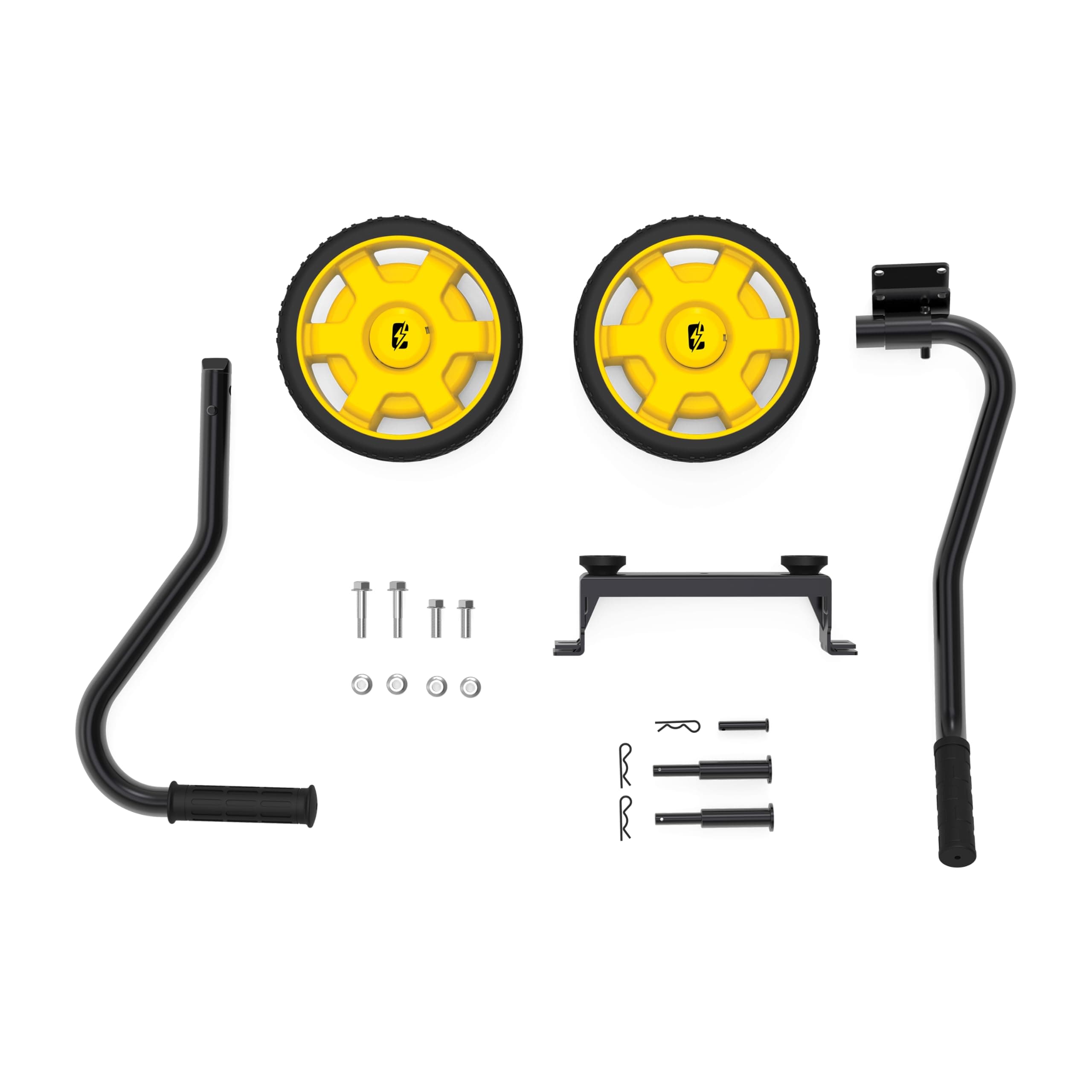 40065 Wheel Kit with Folding Handle and Never Flat Tires, for 2800-4750-Watt Generators, Black