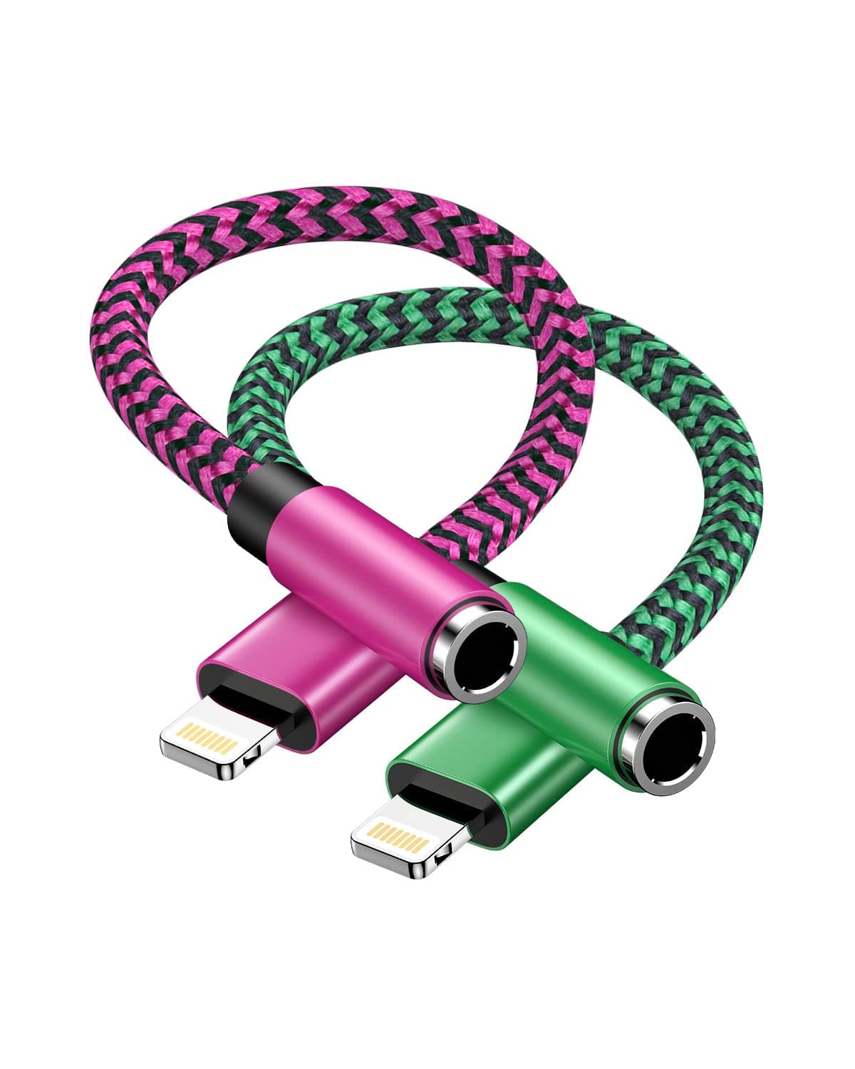 Haoano 2Pack iPhone Lightning to 3.5mm Headphone Adapter, Aux Audio Jack Adapter Dongle Cable for iPhone 14/13/12/11 Pro Max Plus Mini XR 8 iPad iPod