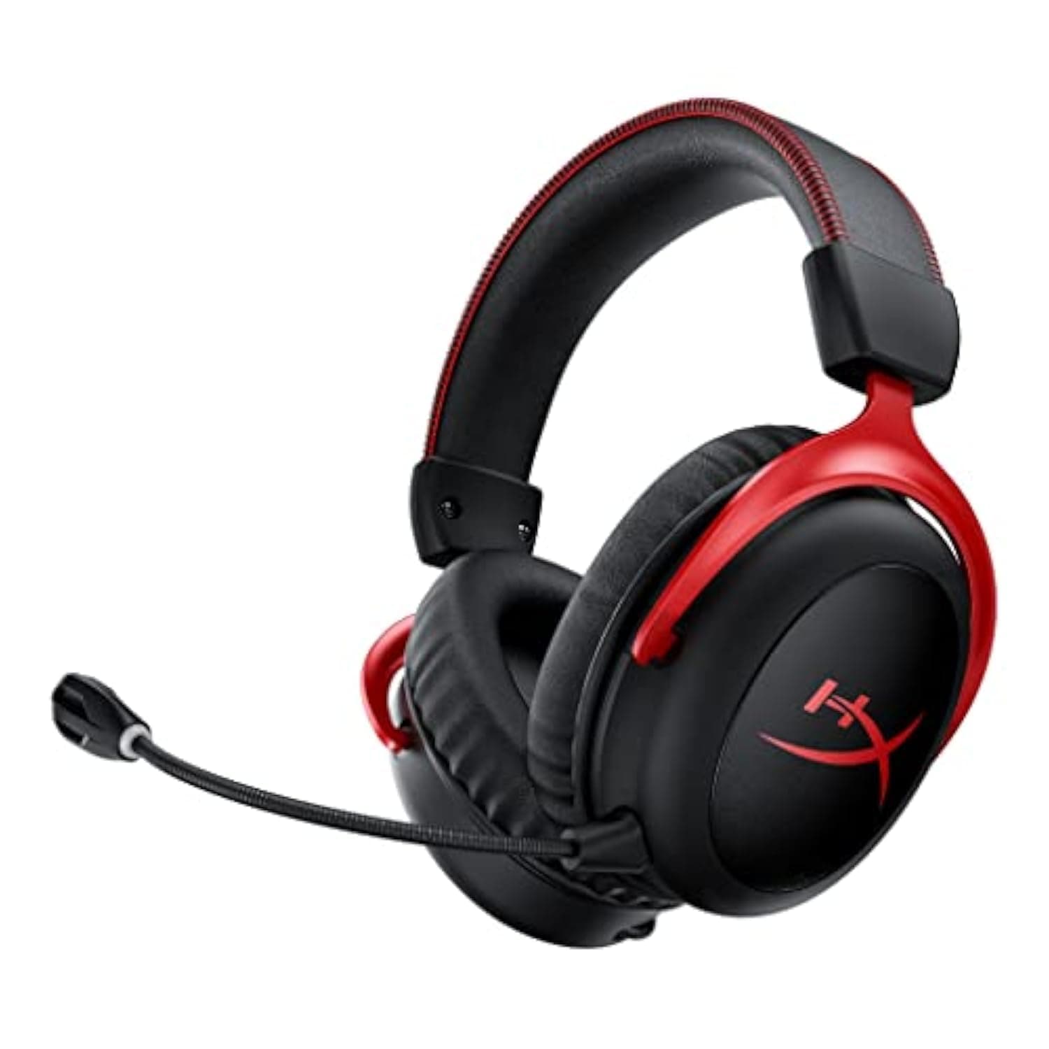 HyperX Cloud II Wireless - Gaming Headset for PC, PS5, PS4, Long Lasting Battery Up to 30 Hours, DTS Headphone:X Spatial Audio, Memory Foam, Detachable Noise Cancelling Microphone with Mic Monitoring