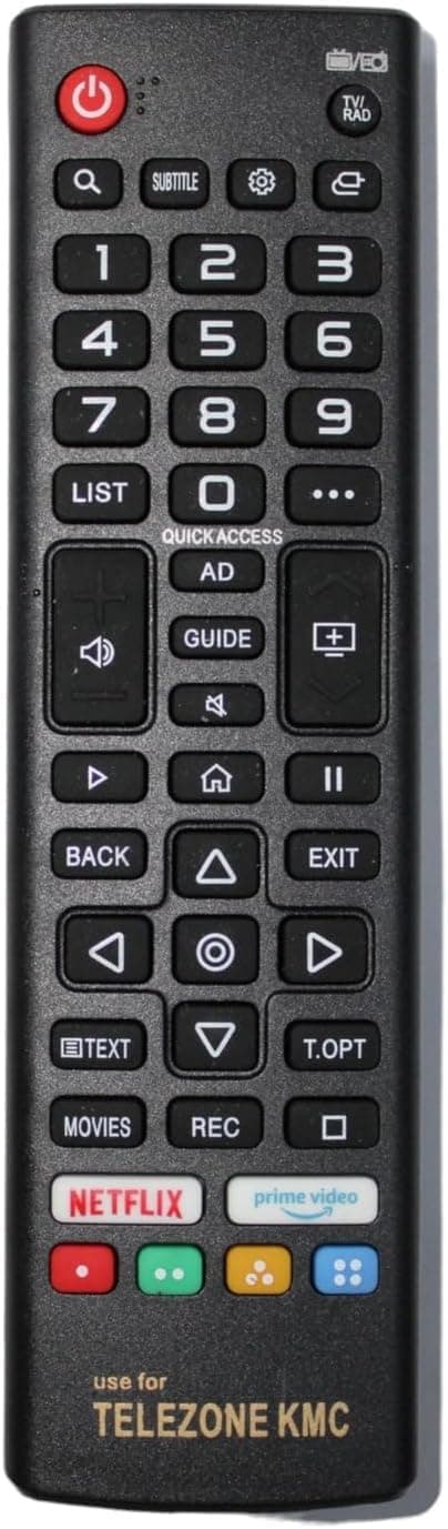 TV Remote Control for Telezone Kmc LCD LED TV
