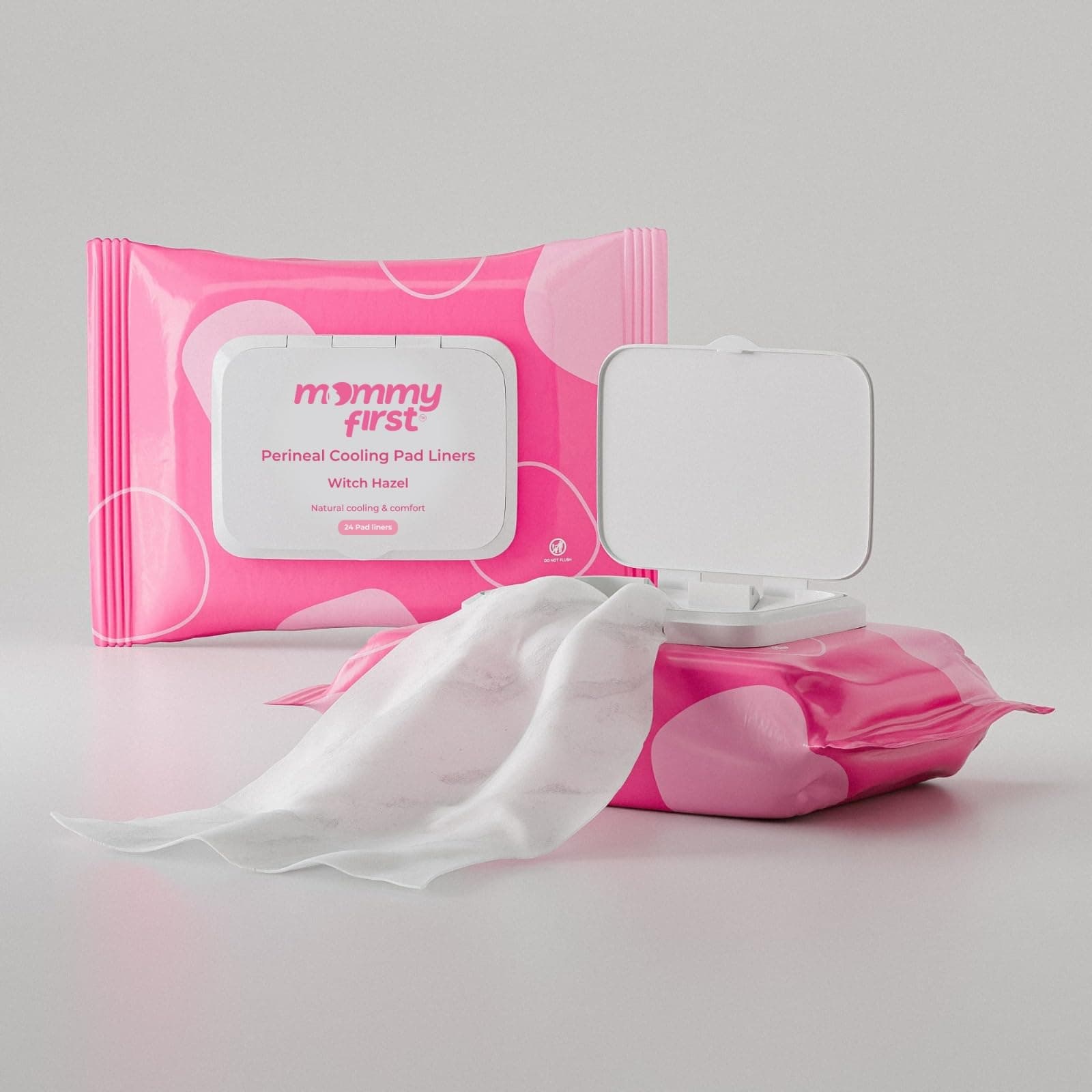 Witch Hazel Perineal Cooling Pad Liners | Postpartum Essentials | Hemorrhoid Relief | 24 Witch Hazel Liners | Soothe & Heal After Childbirth (Large)