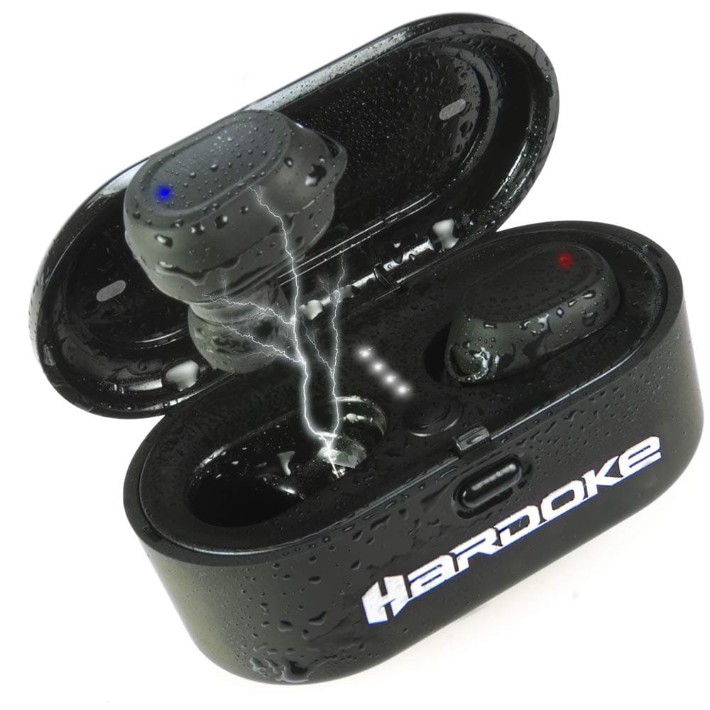 True Wireless Earbuds Hardoke Bluetooth 5.0 Headphone in-Ear Stereo Noise Cancelling Earphones for Running,Jogging, Workout