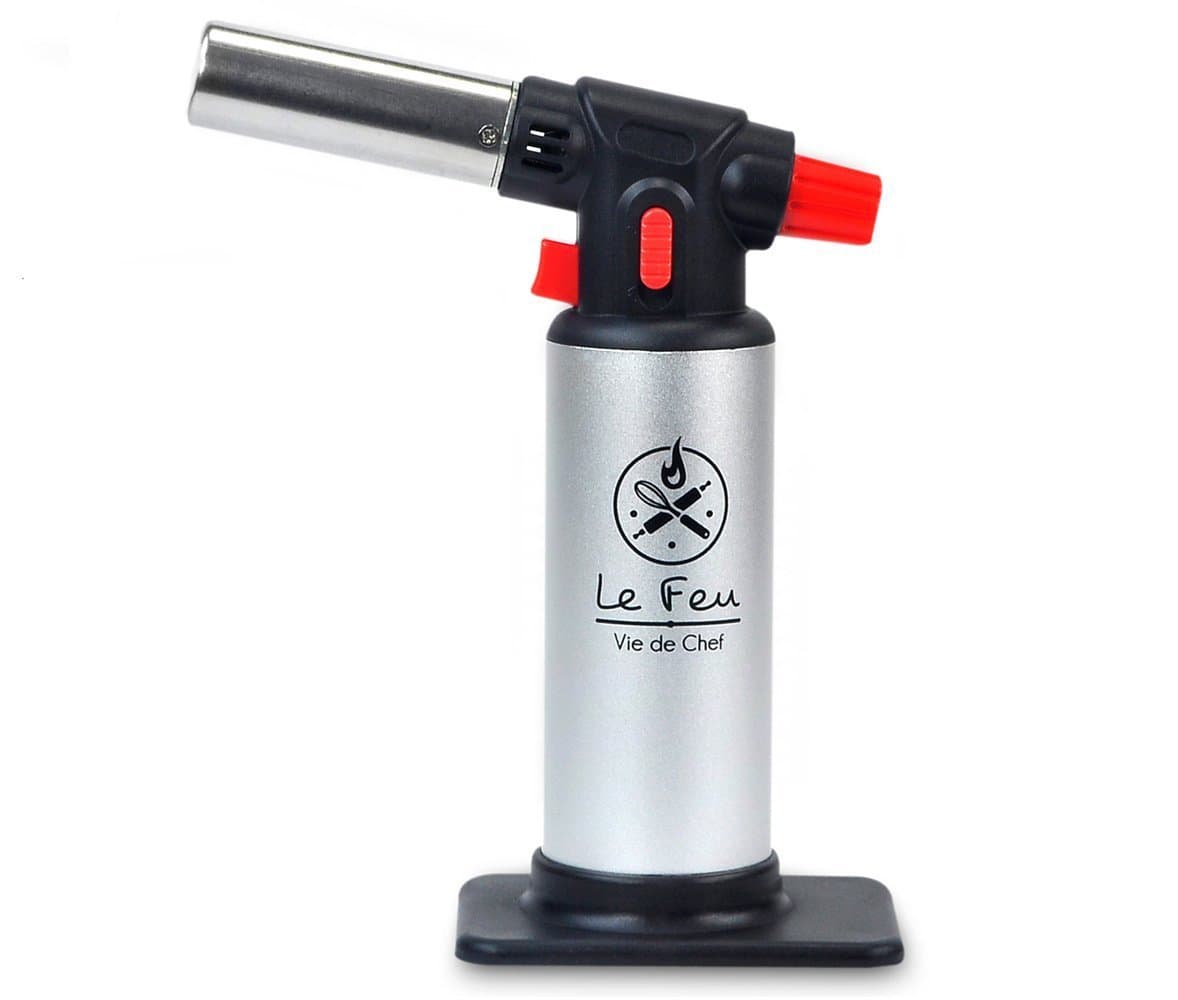 Culinary Butane Torch - Best Creme Brulee Torch For Professional Kitchen & Baking Use - The Perfect Food Torch For All Cooking & Pastry Needs - Lifetime Guarantee - Recipe Ebook Included